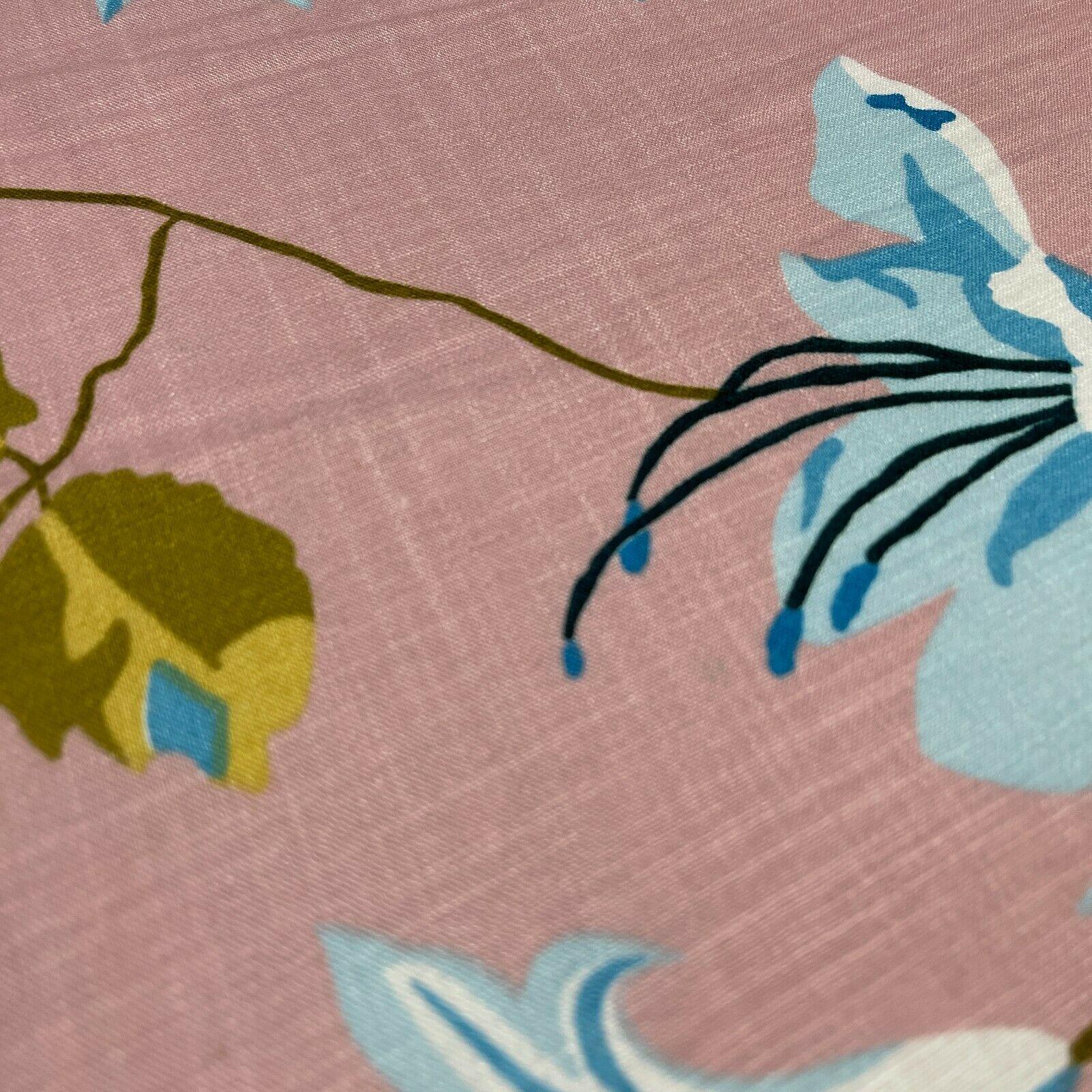 Large Floral Linen Rayon Dress Fabric M1574 Mtex