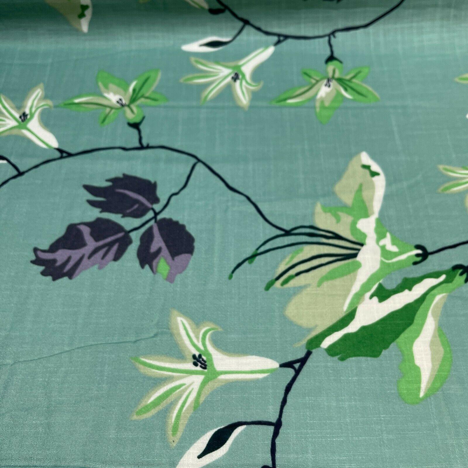 Large Floral Linen Rayon Dress Fabric M1574 Mtex