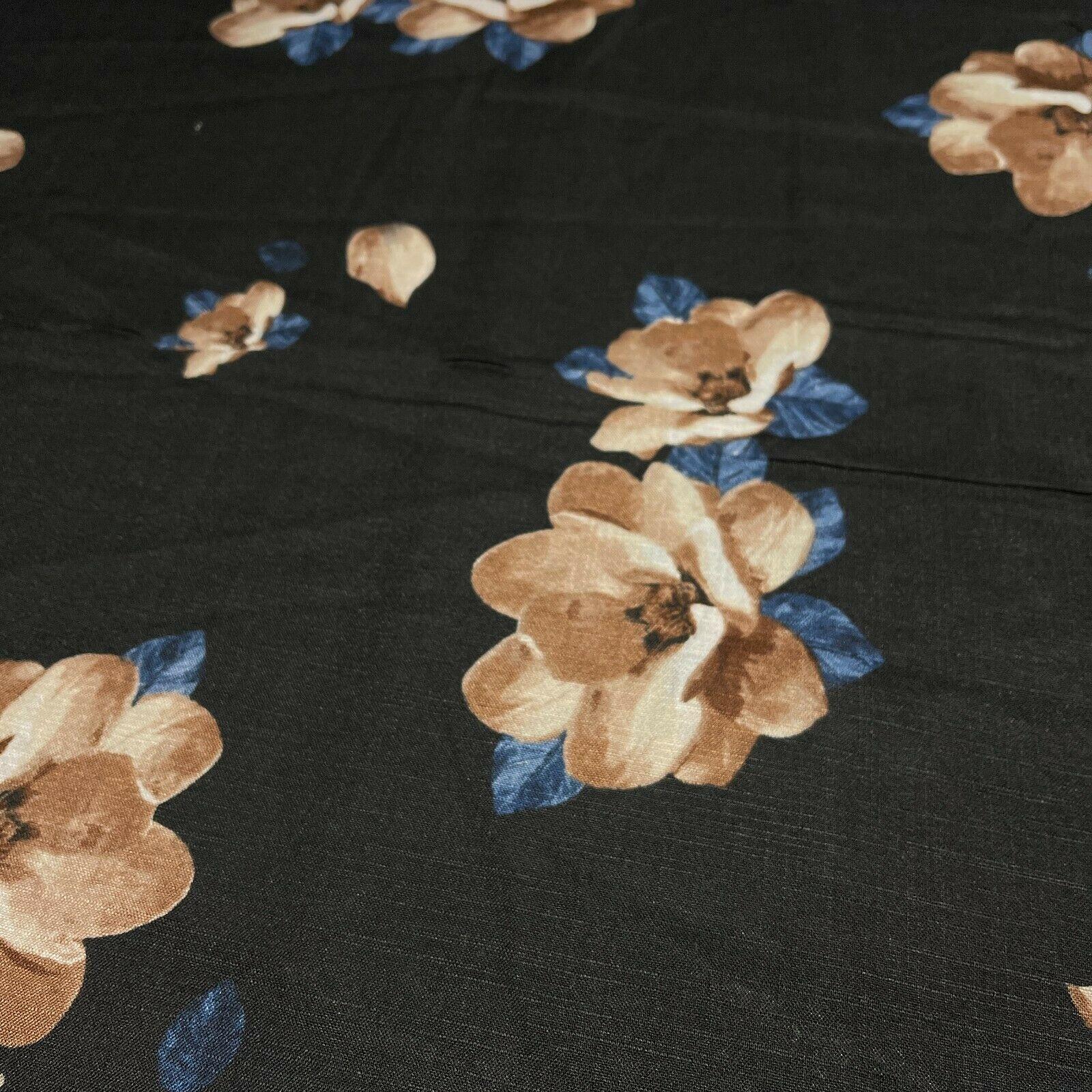 Floral Linen Rayon Dress Fabric M1573 Mtex