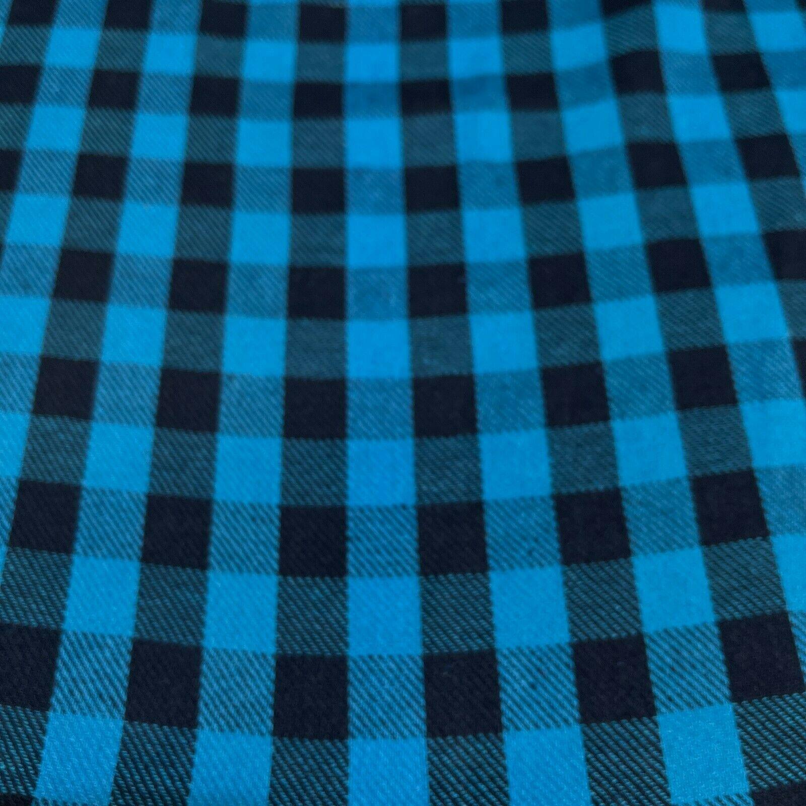 Soft Brushed Tartan Check Plaid Winceyette printed Fabric MA1580