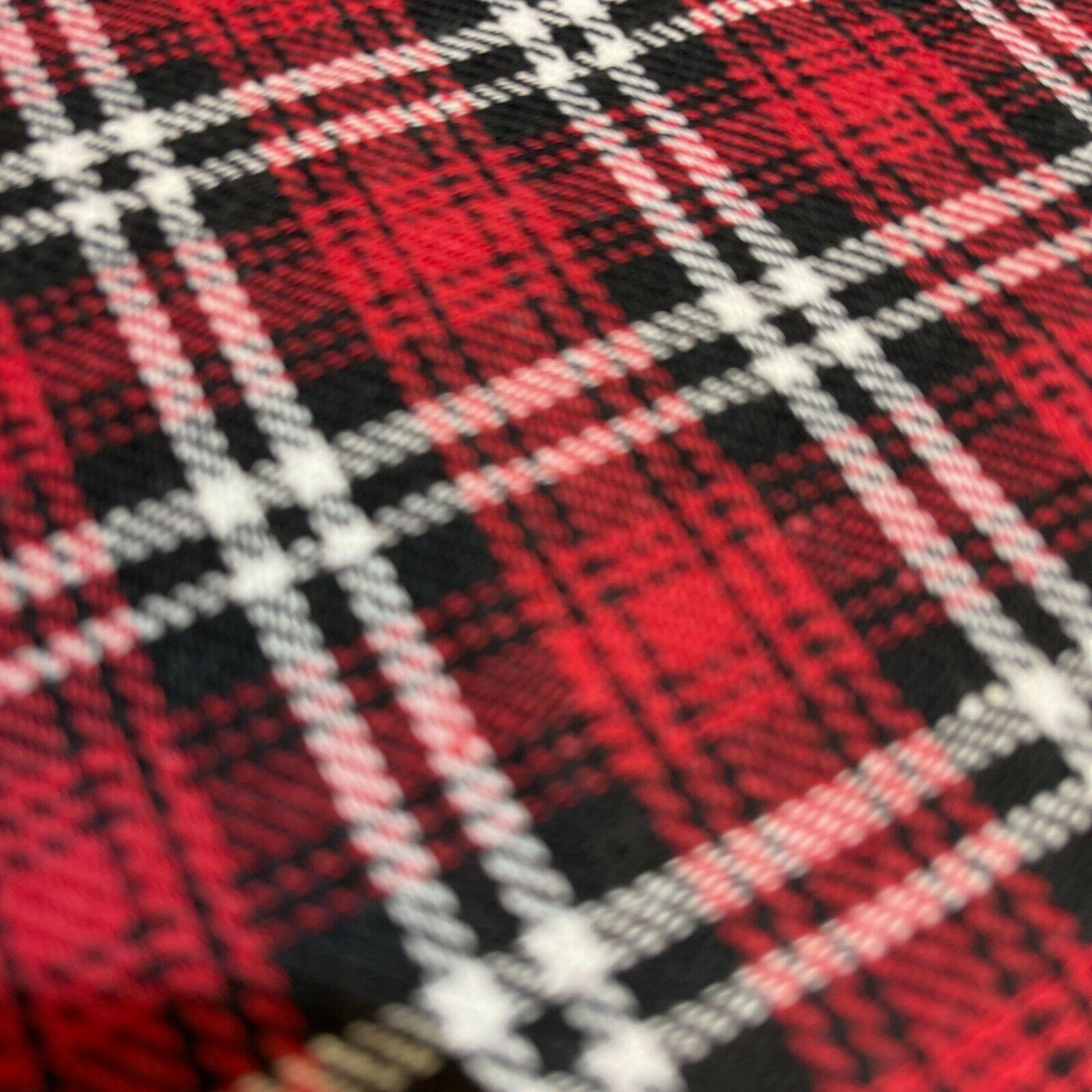 Soft Brushed Tartan Check Plaid Winceyette printed Fabric MA1580