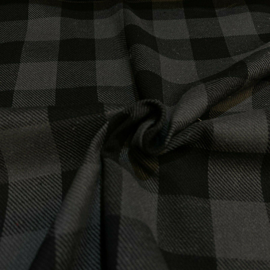 Soft Brushed Tartan Check Plaid Winceyette printed Fabric MA1580