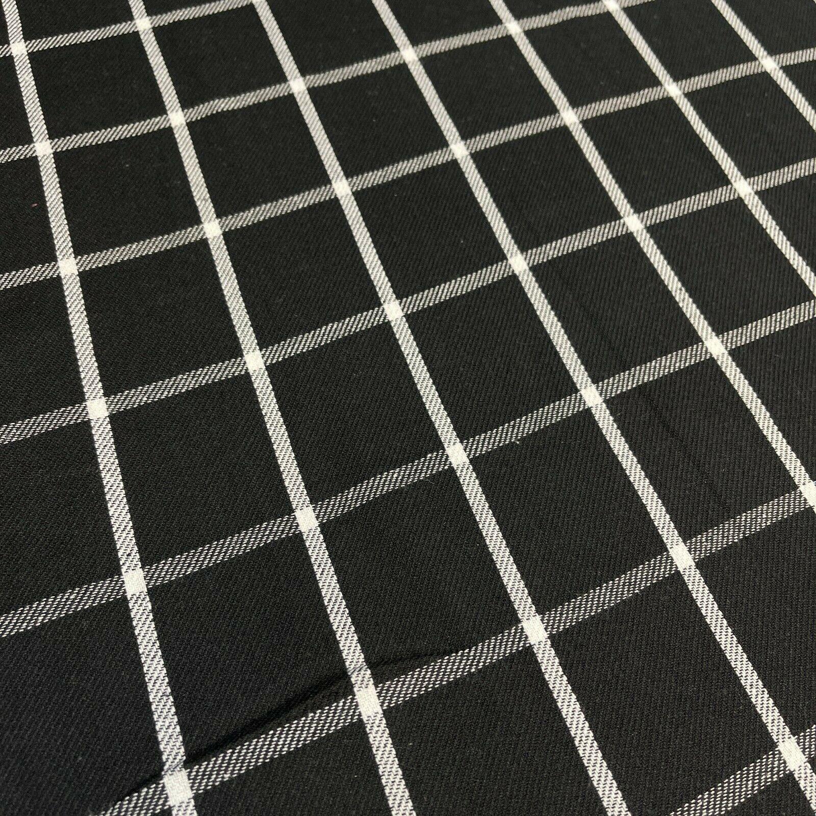 Soft Brushed Tartan Check Plaid Winceyette printed Fabric MA1580