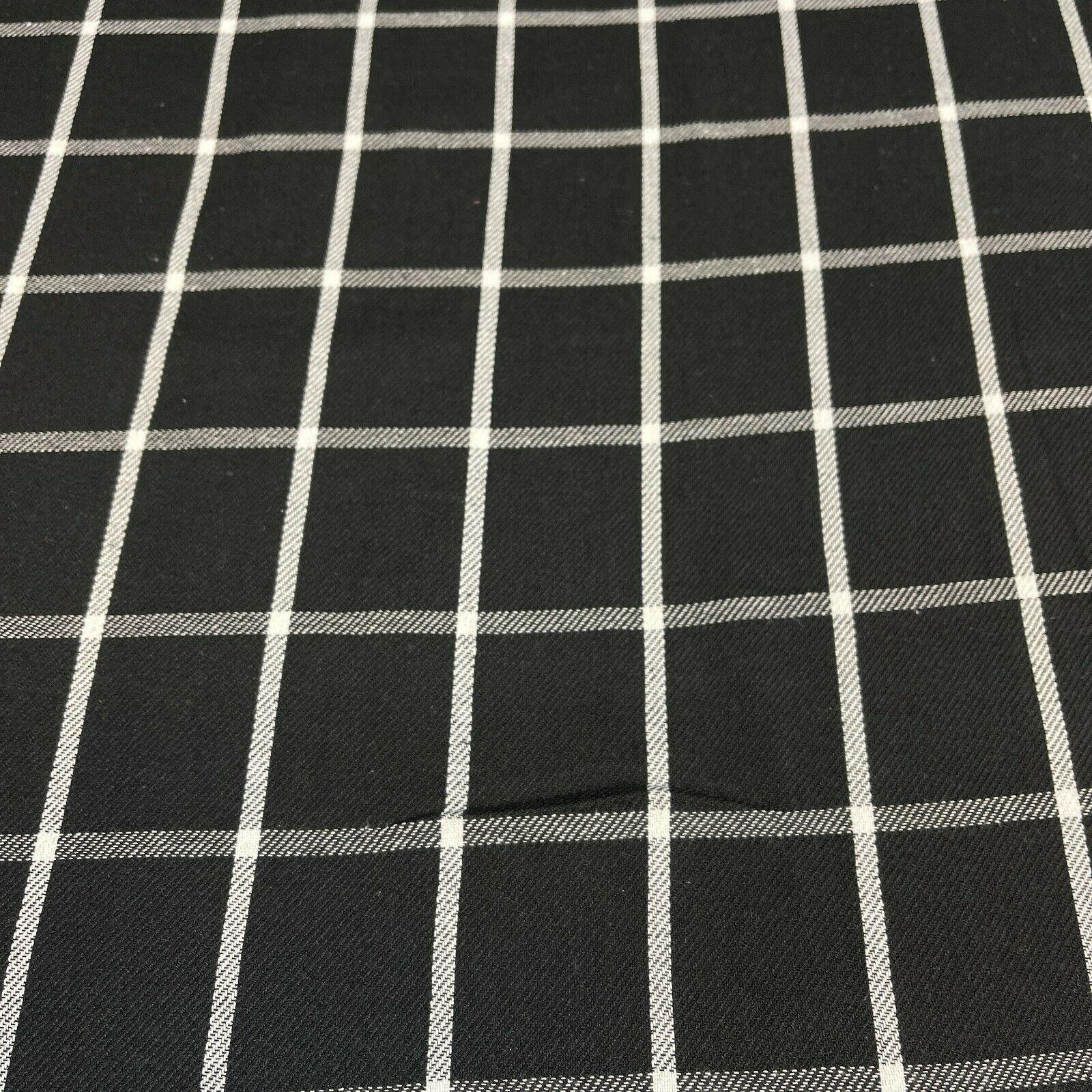 Soft Brushed Tartan Check Plaid Winceyette printed Fabric MA1580