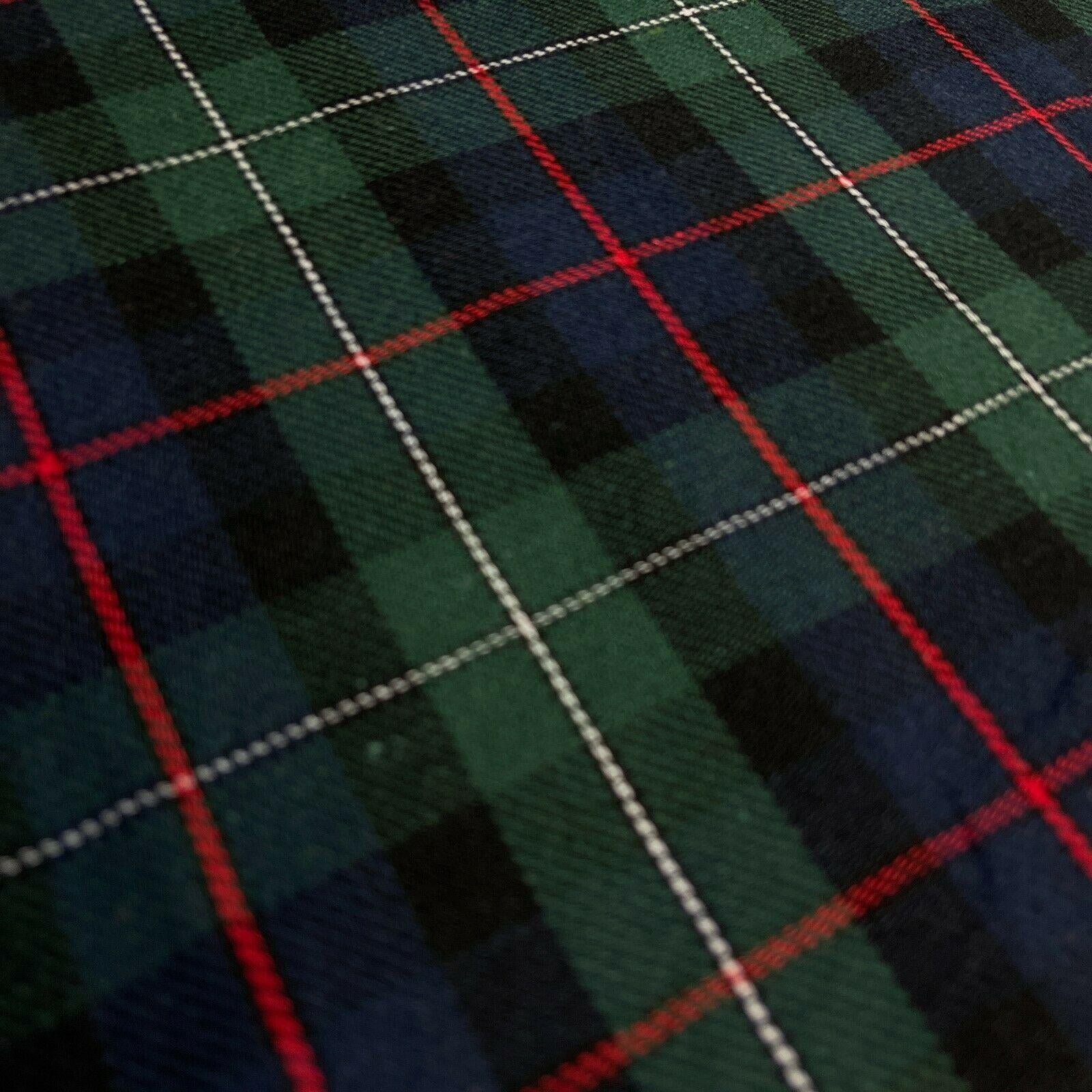 Soft Brushed Tartan Check Plaid Winceyette printed Fabric MA1580
