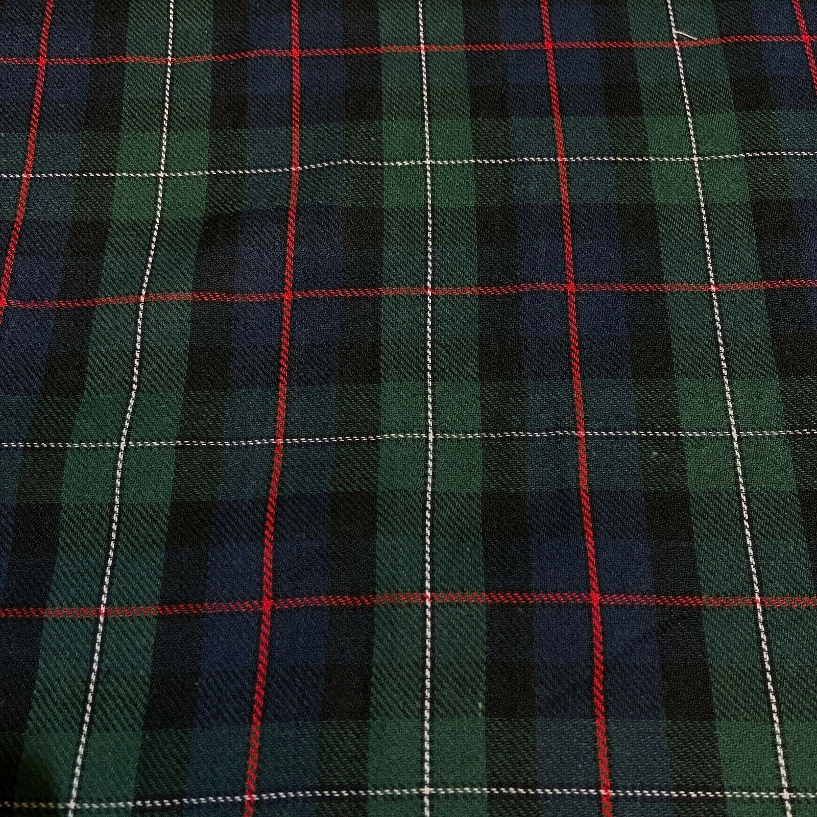 Soft Brushed Tartan Check Plaid Winceyette printed Fabric MA1580