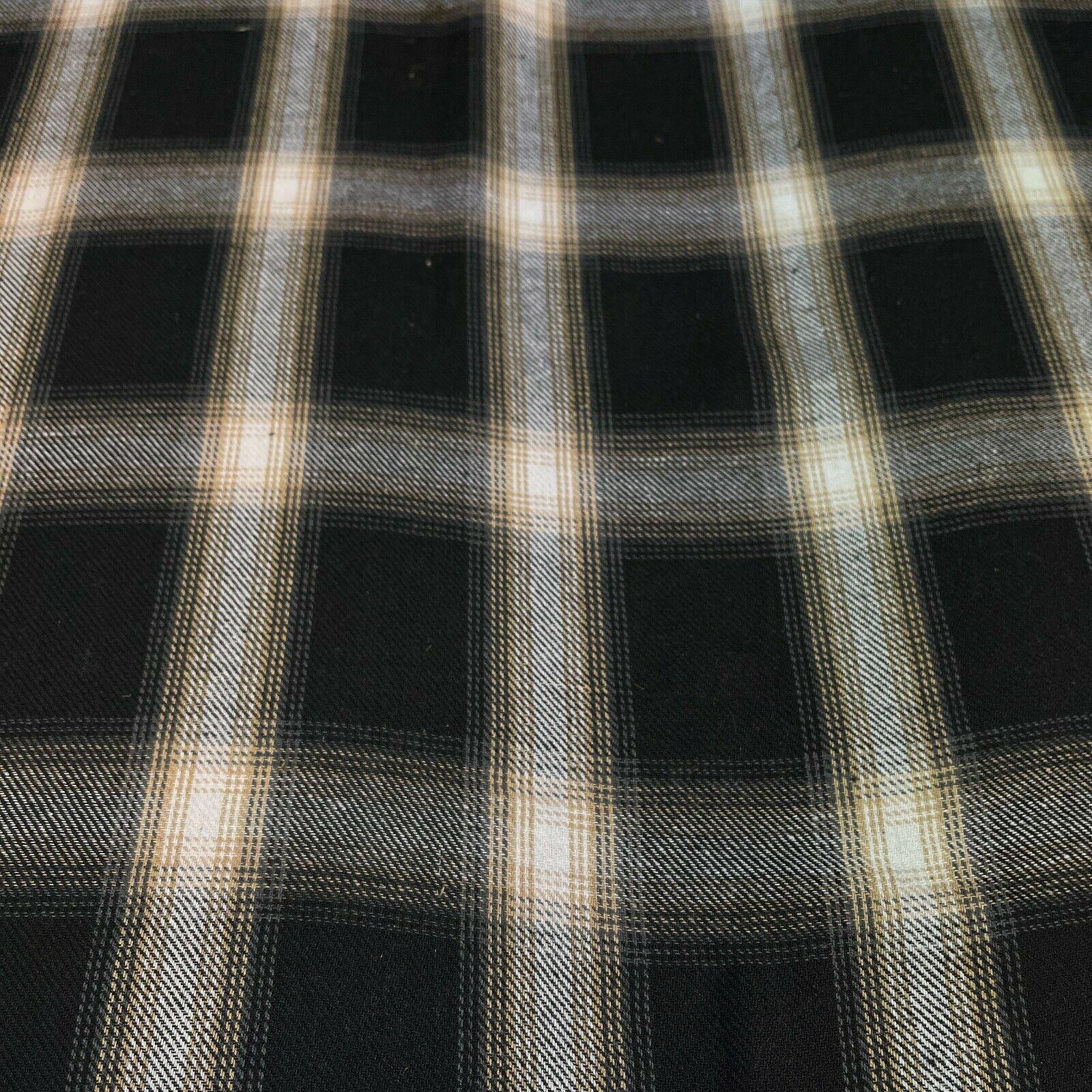 Soft Brushed Tartan Check Plaid Winceyette printed Fabric MA1580