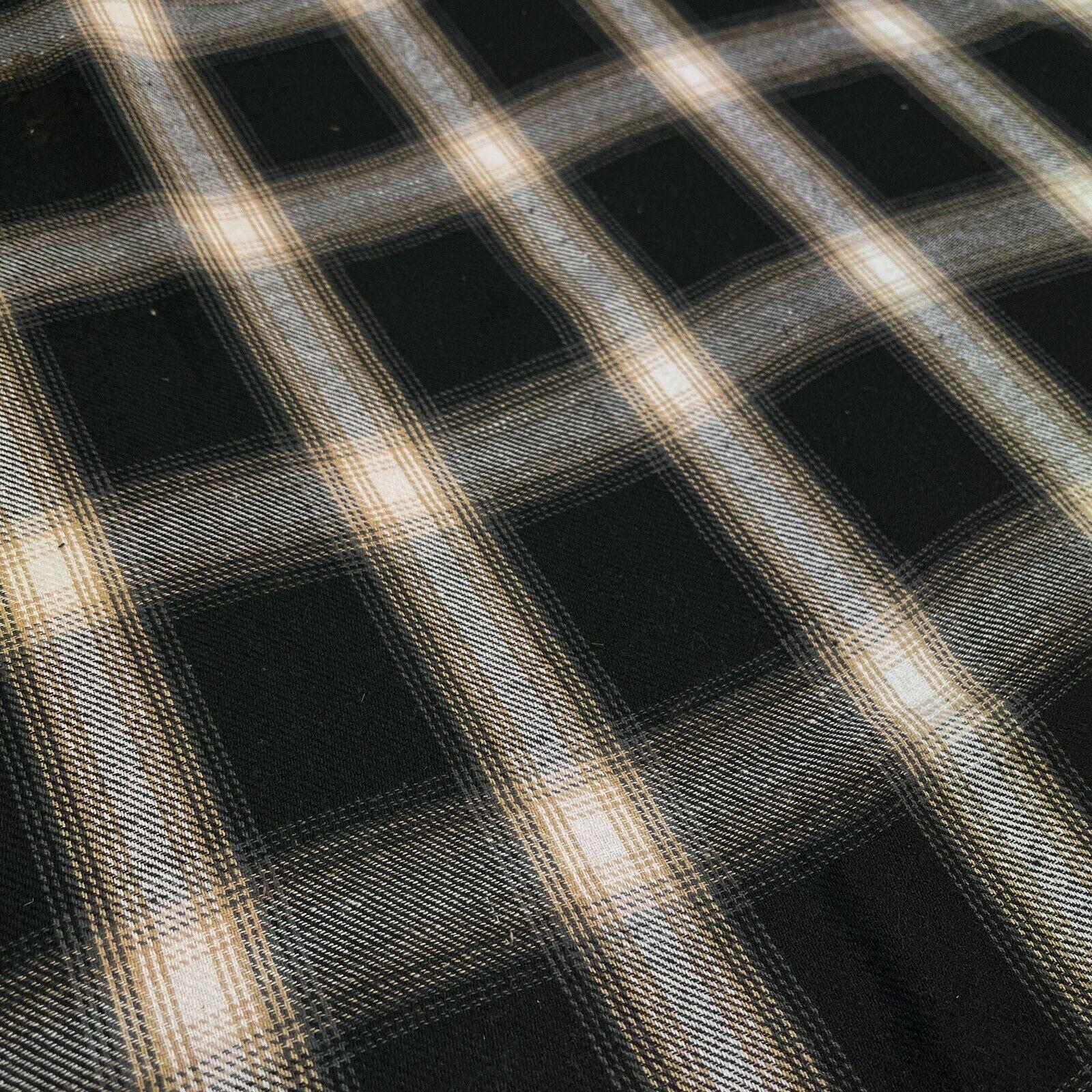 Soft Brushed Tartan Check Plaid Winceyette printed Fabric MA1580