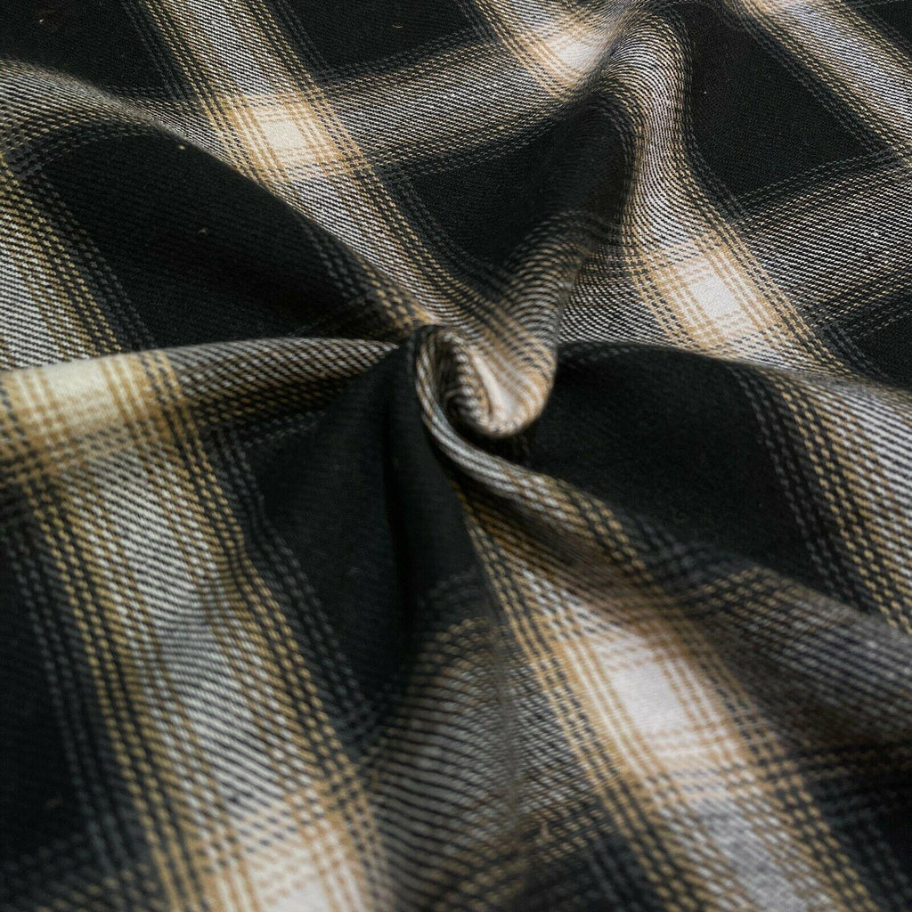 Soft Brushed Tartan Check Plaid Winceyette printed Fabric MA1580