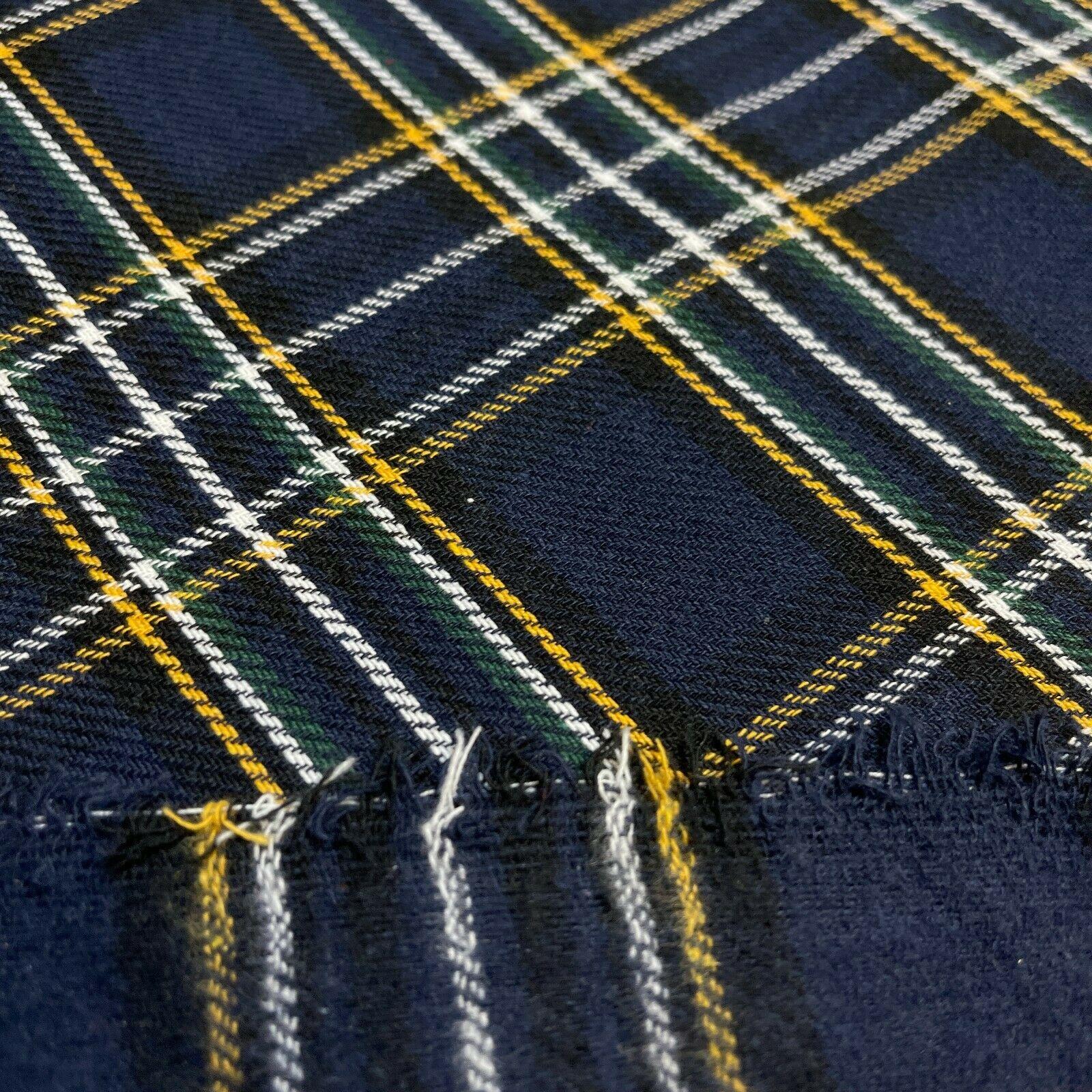 Soft Brushed Tartan Check Plaid Winceyette printed Fabric MA1580
