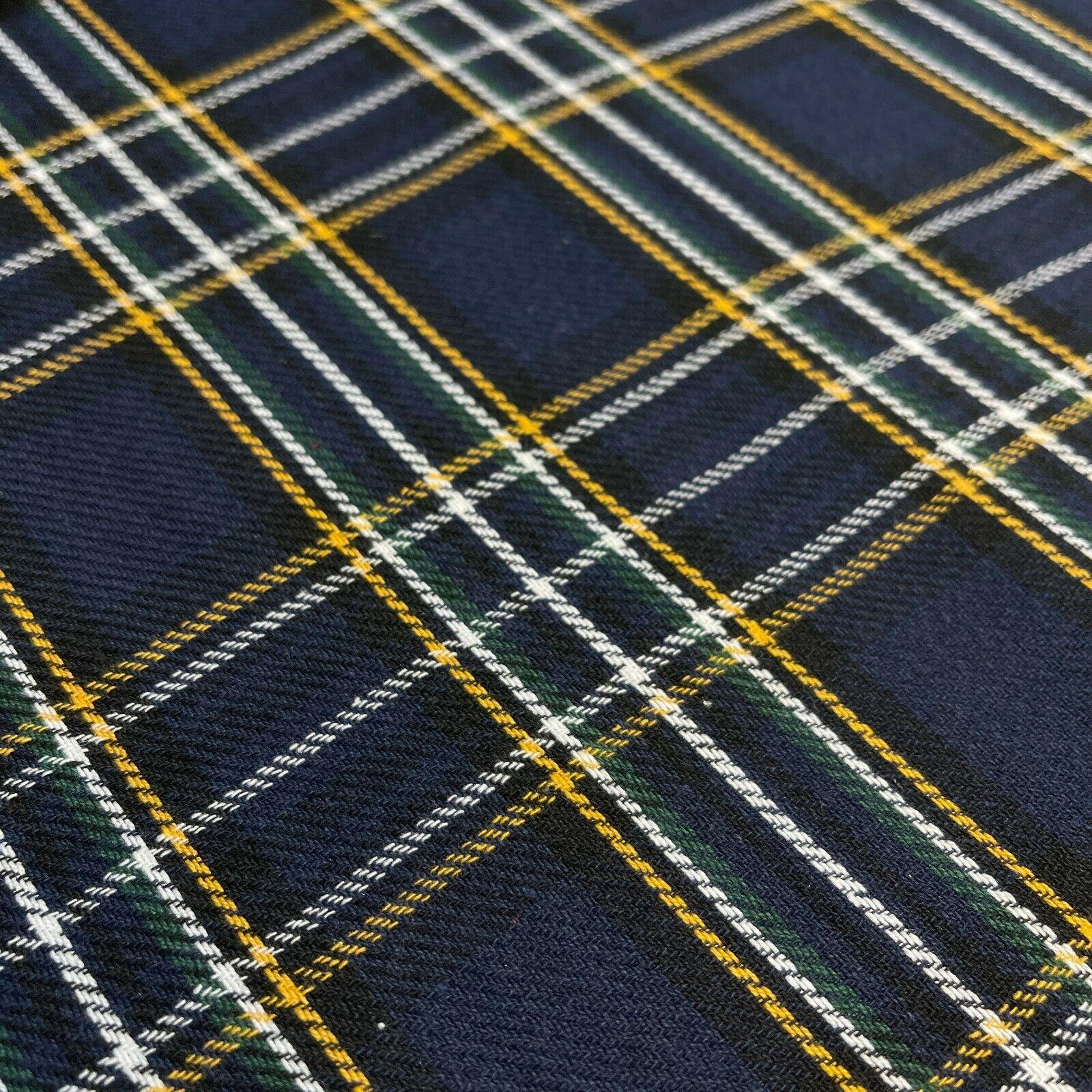 Soft Brushed Tartan Check Plaid Winceyette printed Fabric MA1580