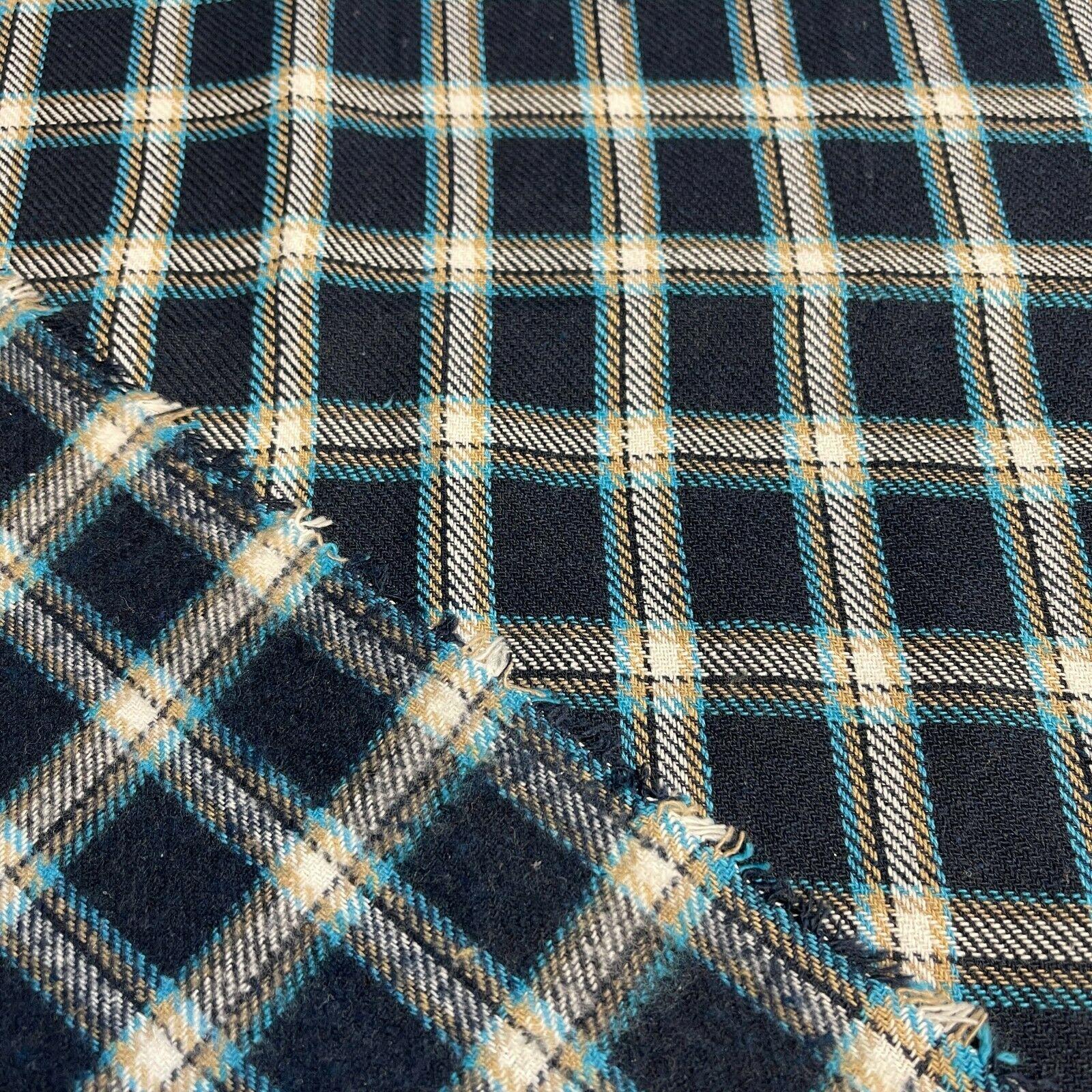 Soft Brushed Tartan Check Plaid Winceyette printed Fabric MA1580