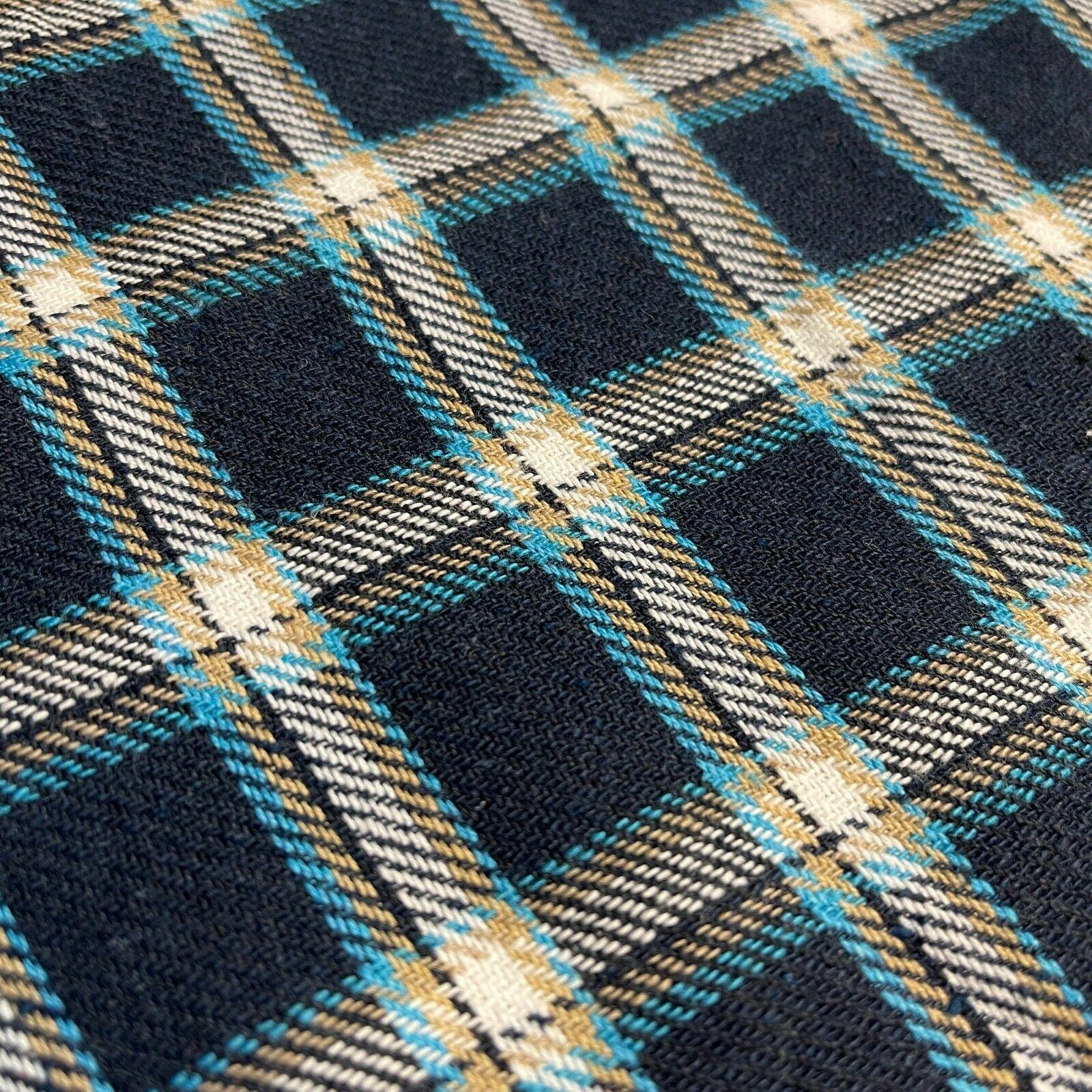 Soft Brushed Tartan Check Plaid Winceyette printed Fabric MA1580