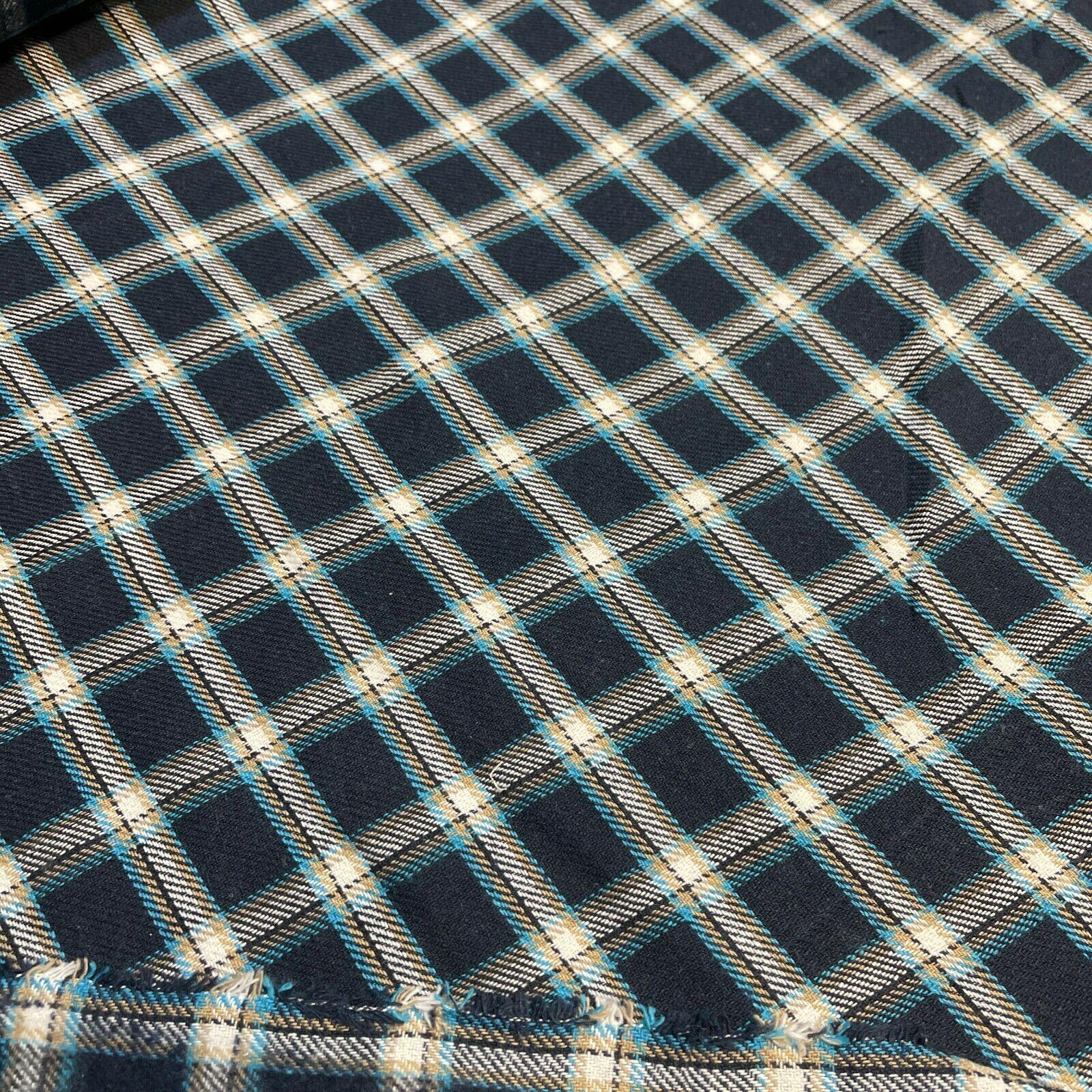 Soft Brushed Tartan Check Plaid Winceyette printed Fabric MA1580
