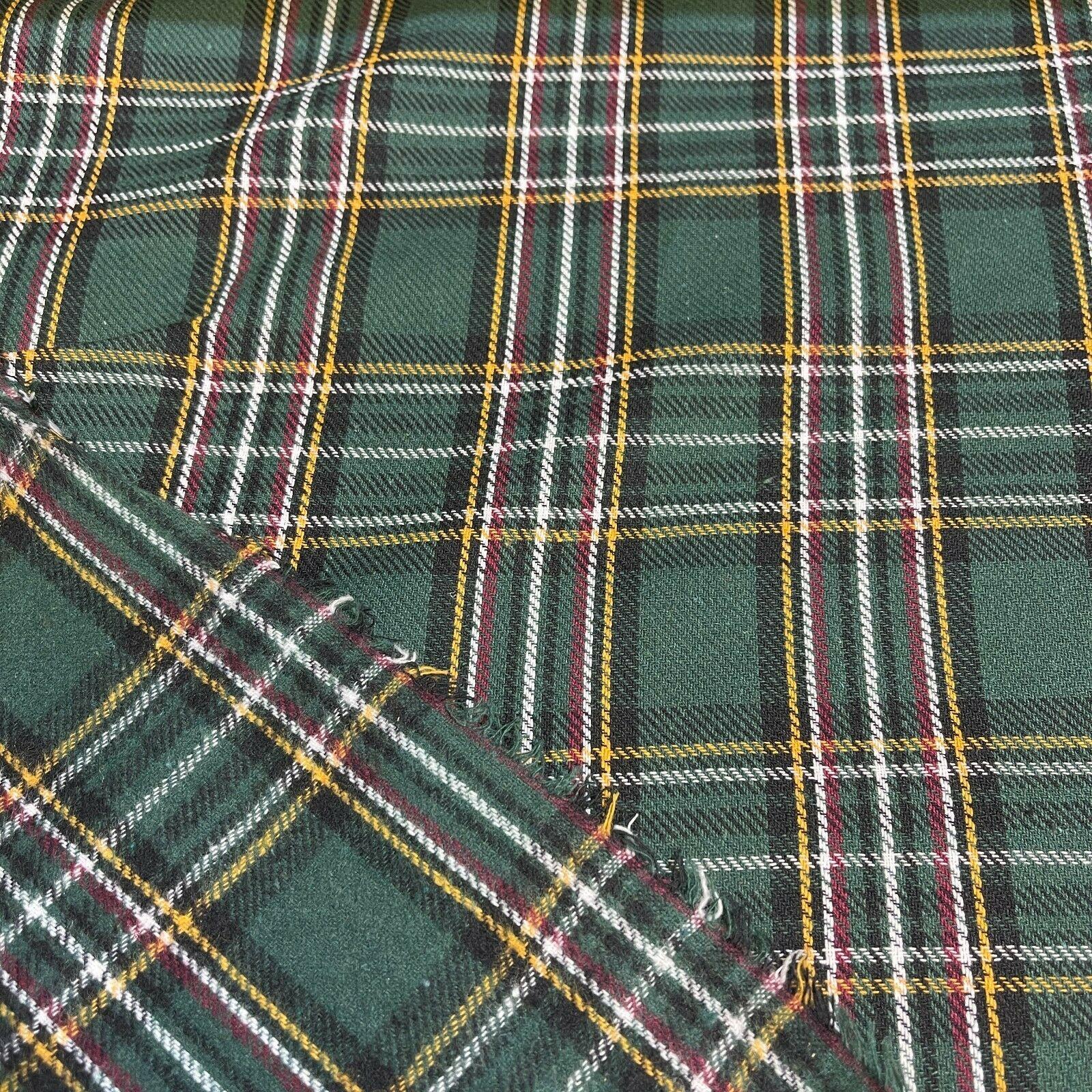 Soft Brushed Tartan Check Plaid Winceyette printed Fabric MA1580
