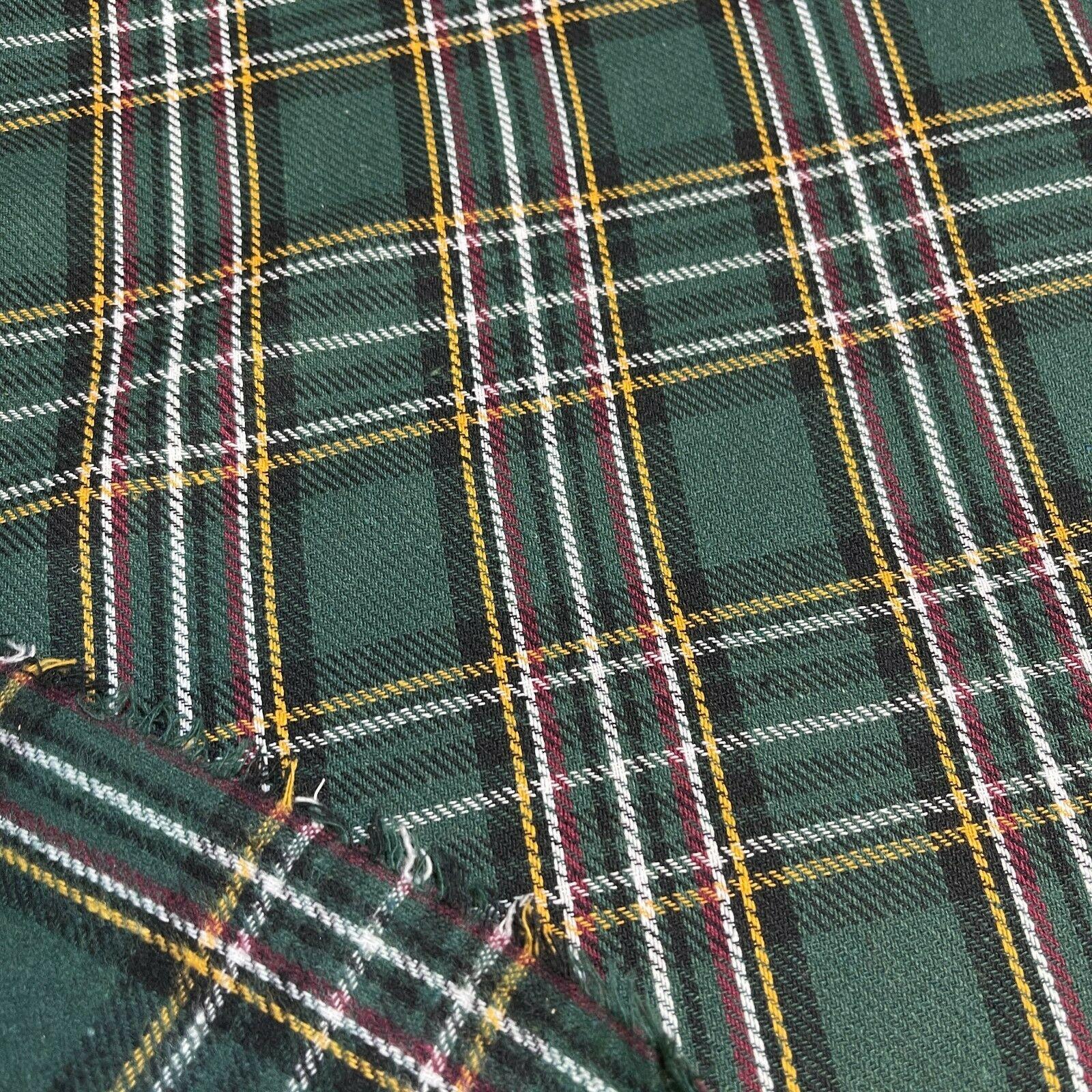 Soft Brushed Tartan Check Plaid Winceyette printed Fabric MA1580