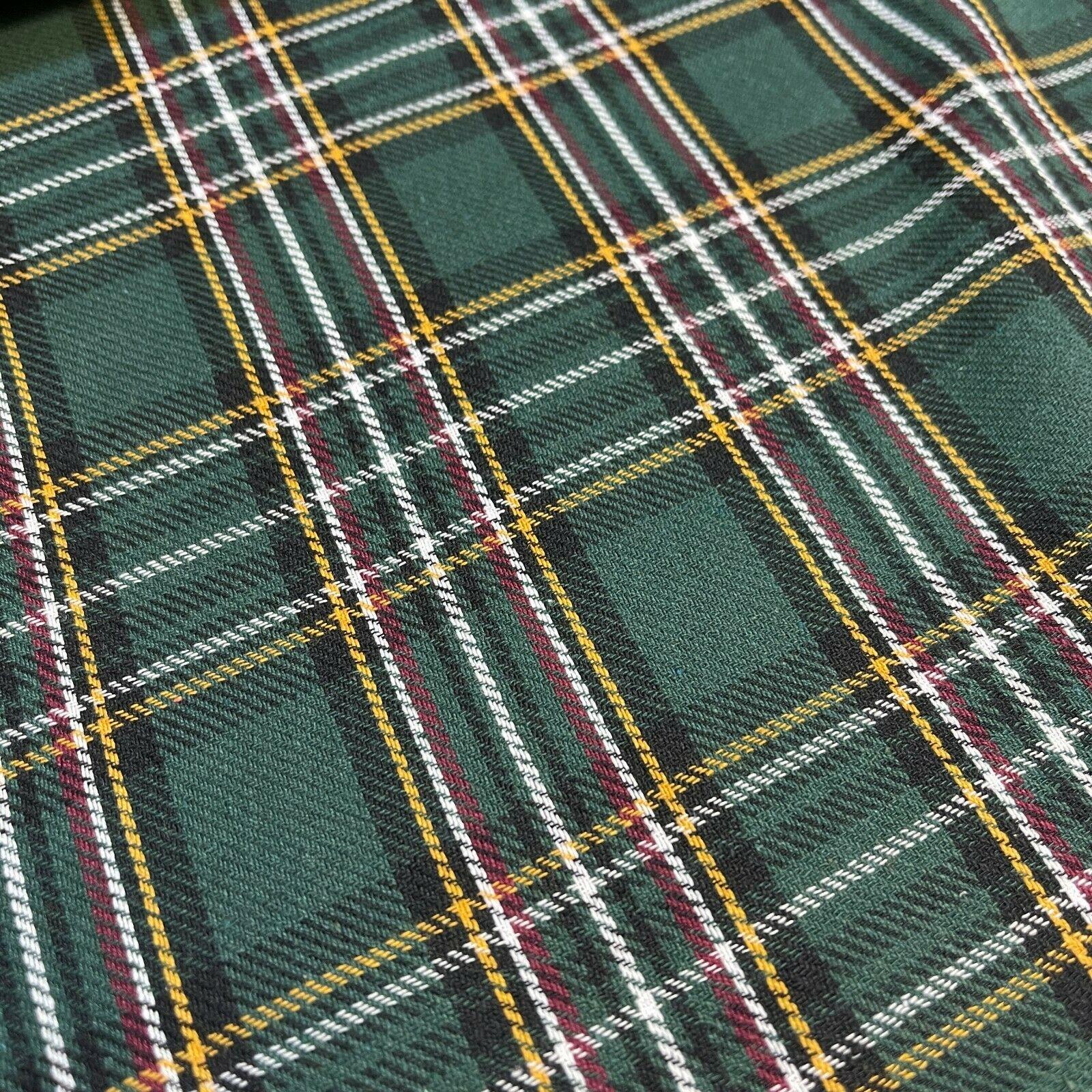 Soft Brushed Tartan Check Plaid Winceyette printed Fabric MA1580
