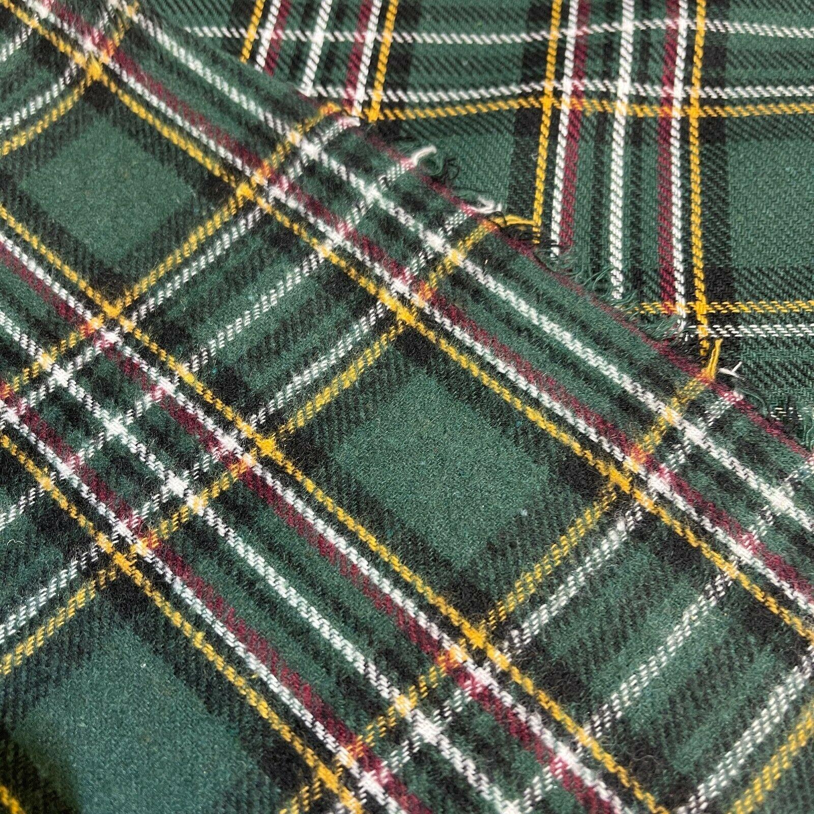 Soft Brushed Tartan Check Plaid Winceyette printed Fabric MA1580