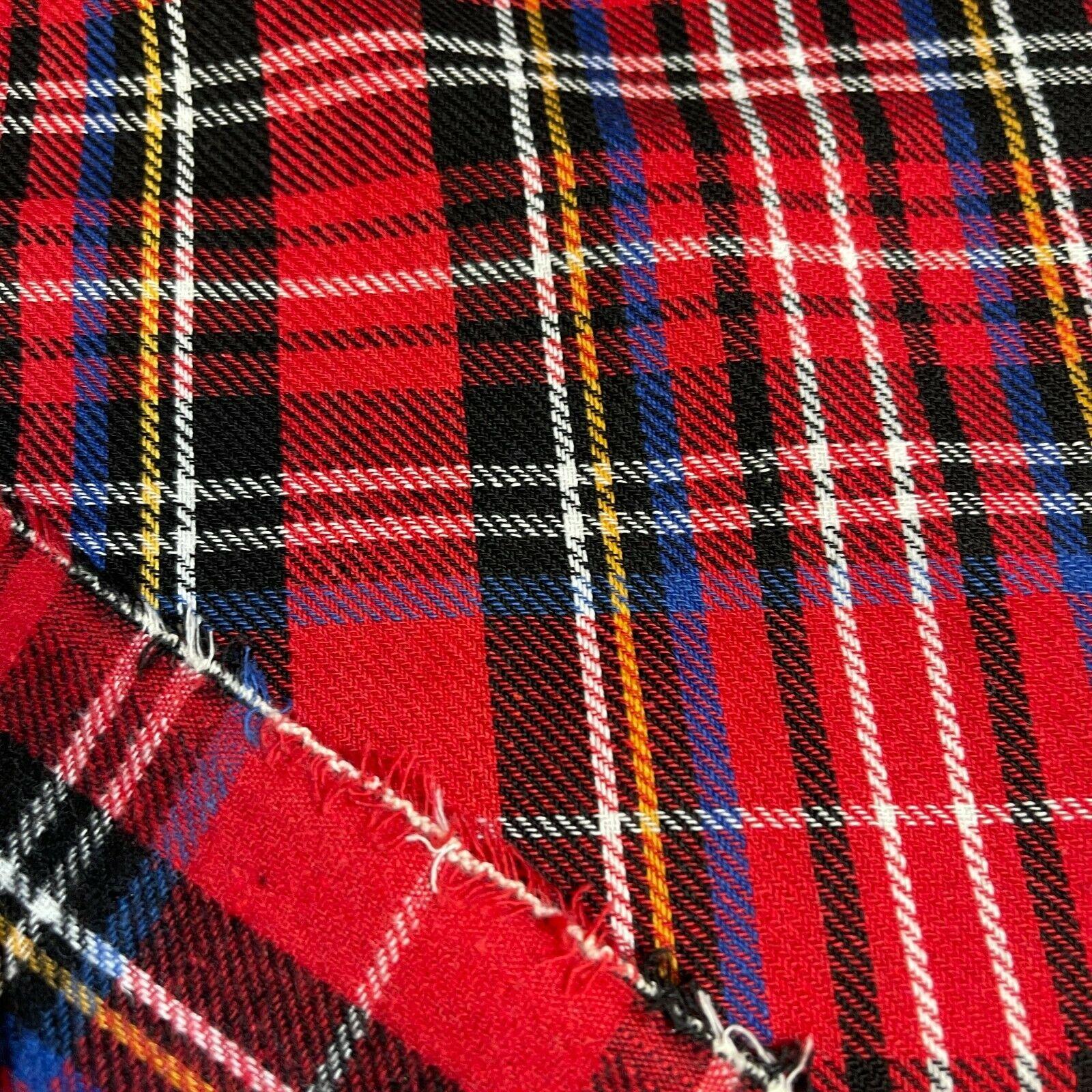 Soft Brushed Tartan Check Plaid Winceyette printed Fabric MA1580