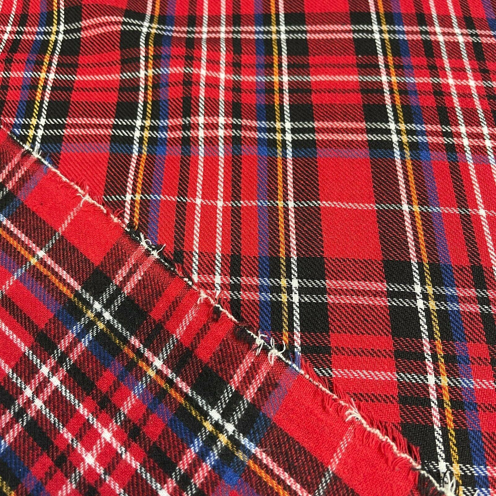 Soft Brushed Tartan Check Plaid Winceyette printed Fabric MA1580