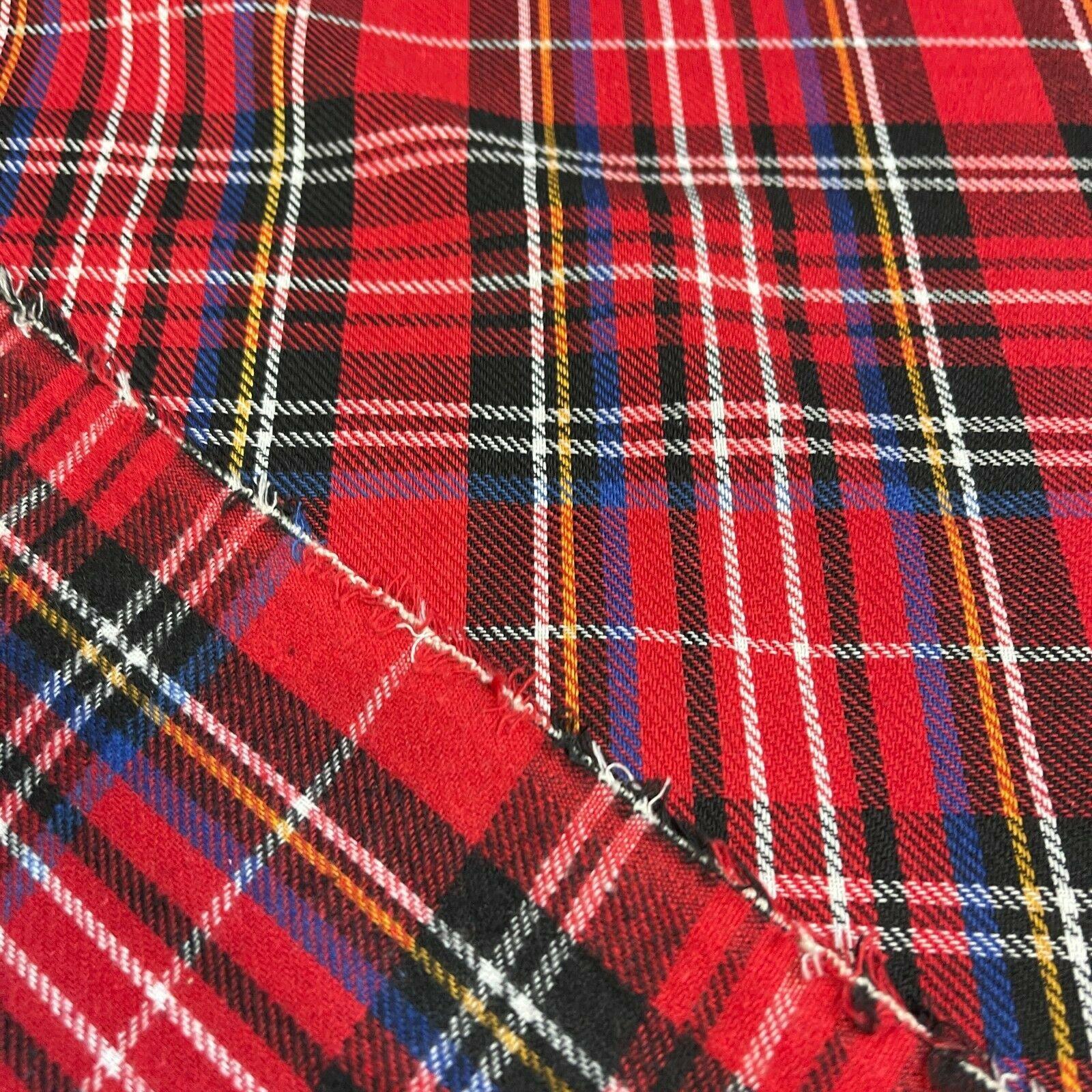 Soft Brushed Tartan Check Plaid Winceyette printed Fabric MA1580