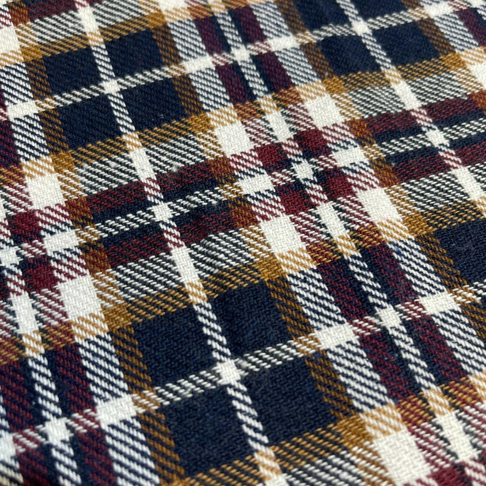 Soft Brushed Tartan Check Plaid Winceyette printed Fabric MA1580