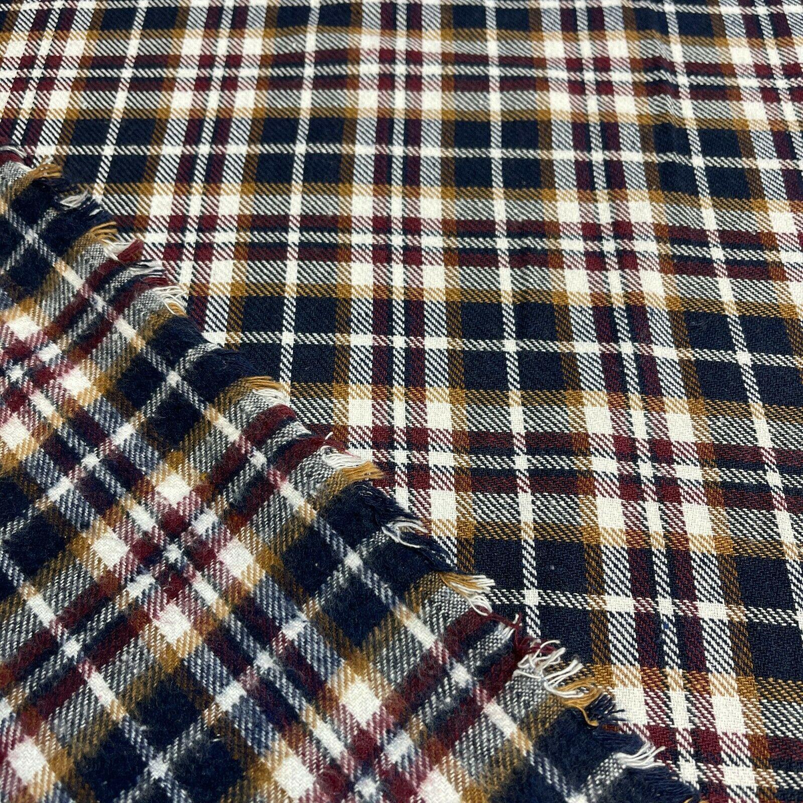 Soft Brushed Tartan Check Plaid Winceyette printed Fabric MA1580
