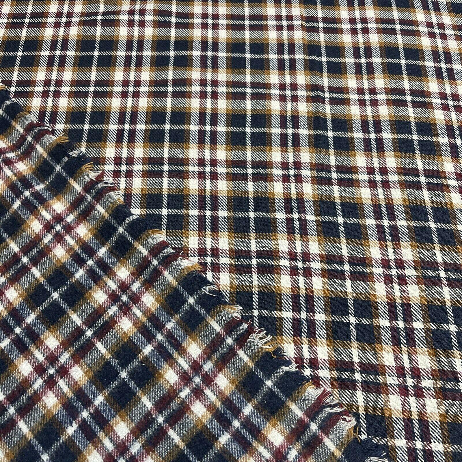 Soft Brushed Tartan Check Plaid Winceyette printed Fabric MA1580