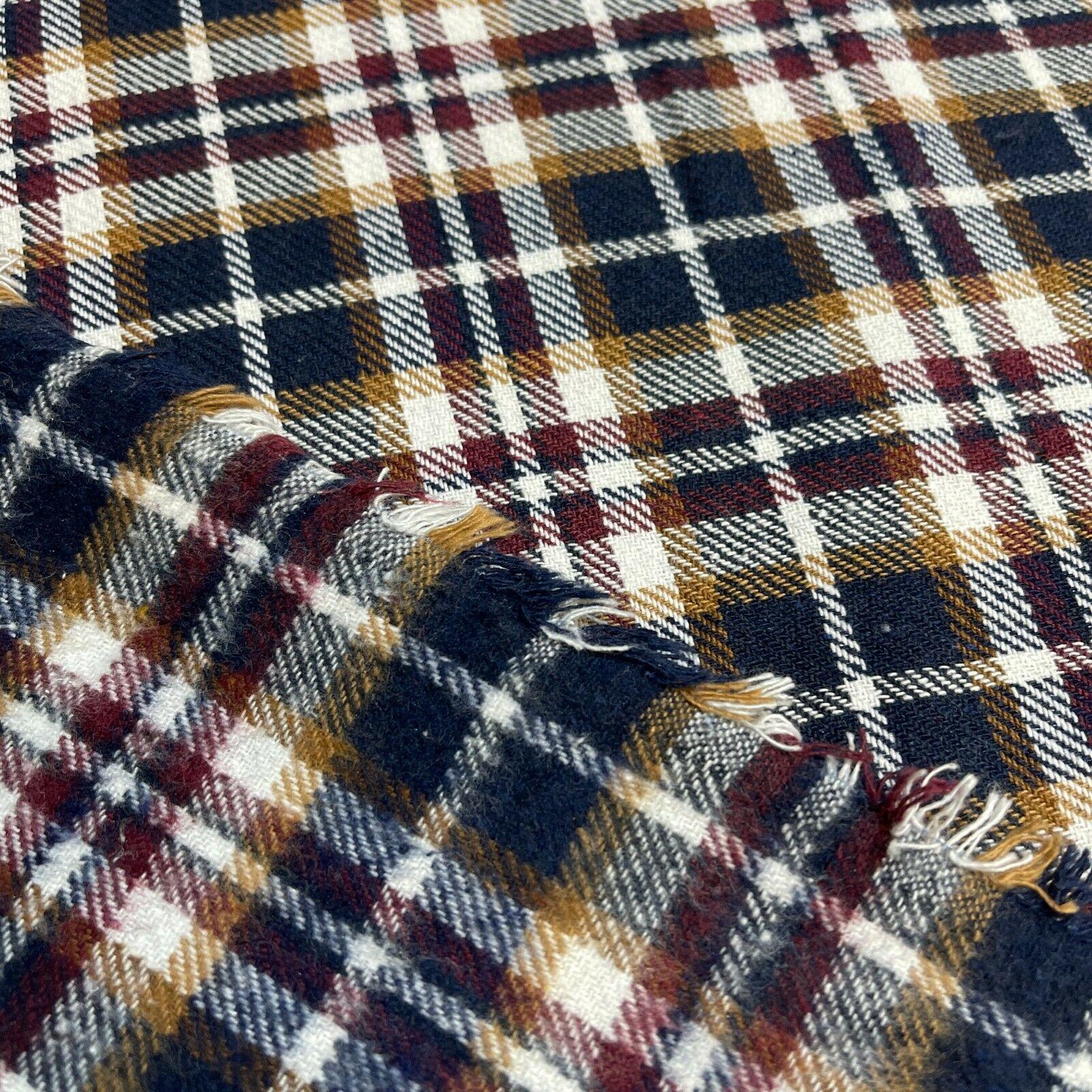 Soft Brushed Tartan Check Plaid Winceyette printed Fabric MA1580