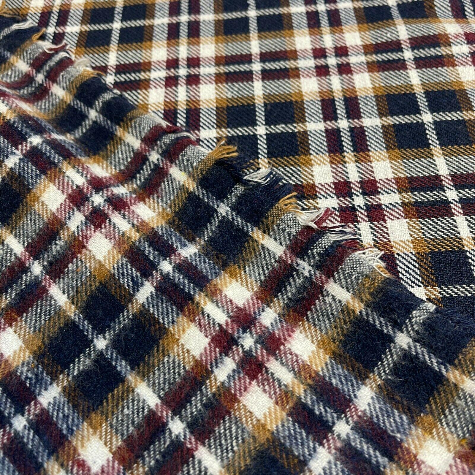Soft Brushed Tartan Check Plaid Winceyette printed Fabric MA1580