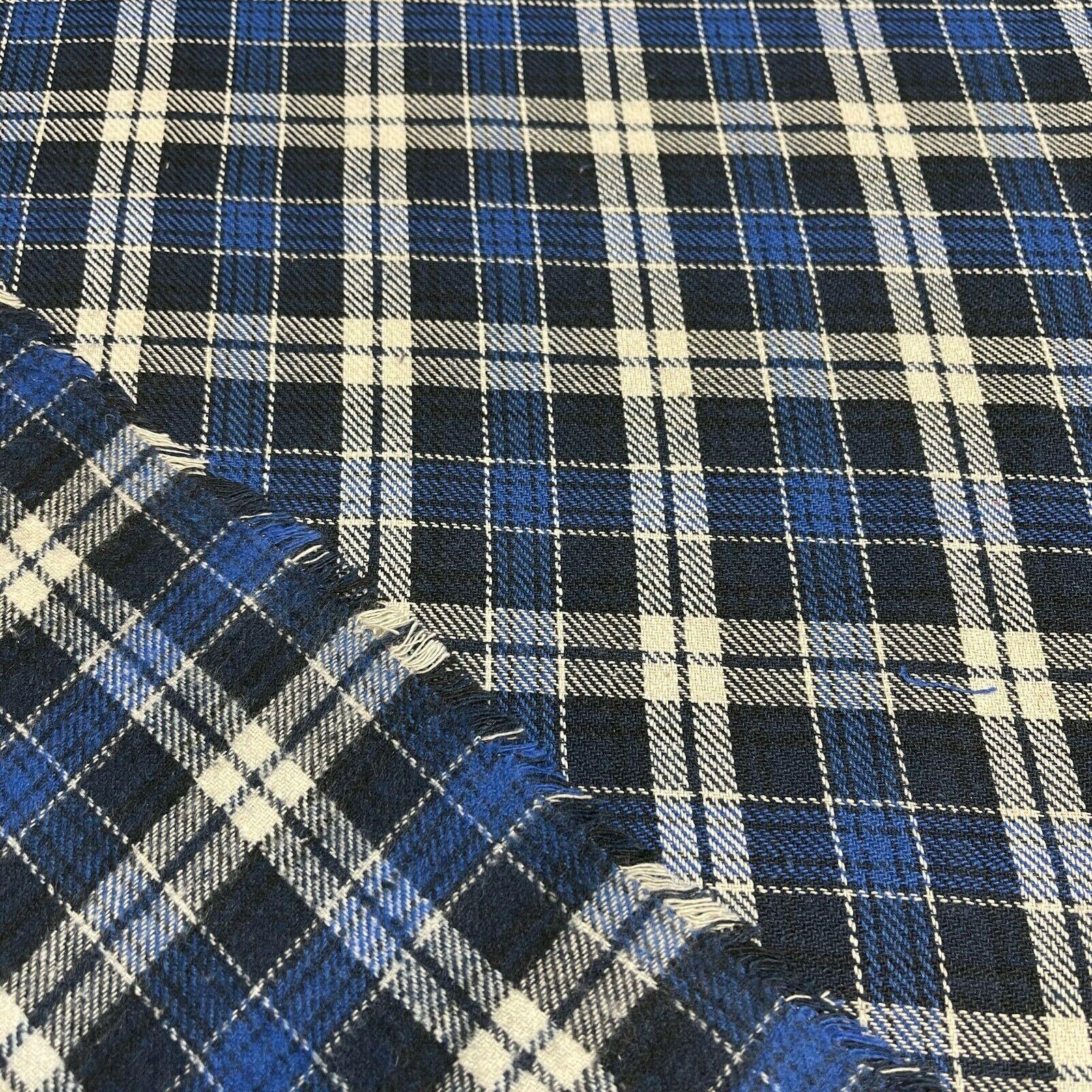 Soft Brushed Tartan Check Plaid Winceyette printed Fabric MA1580