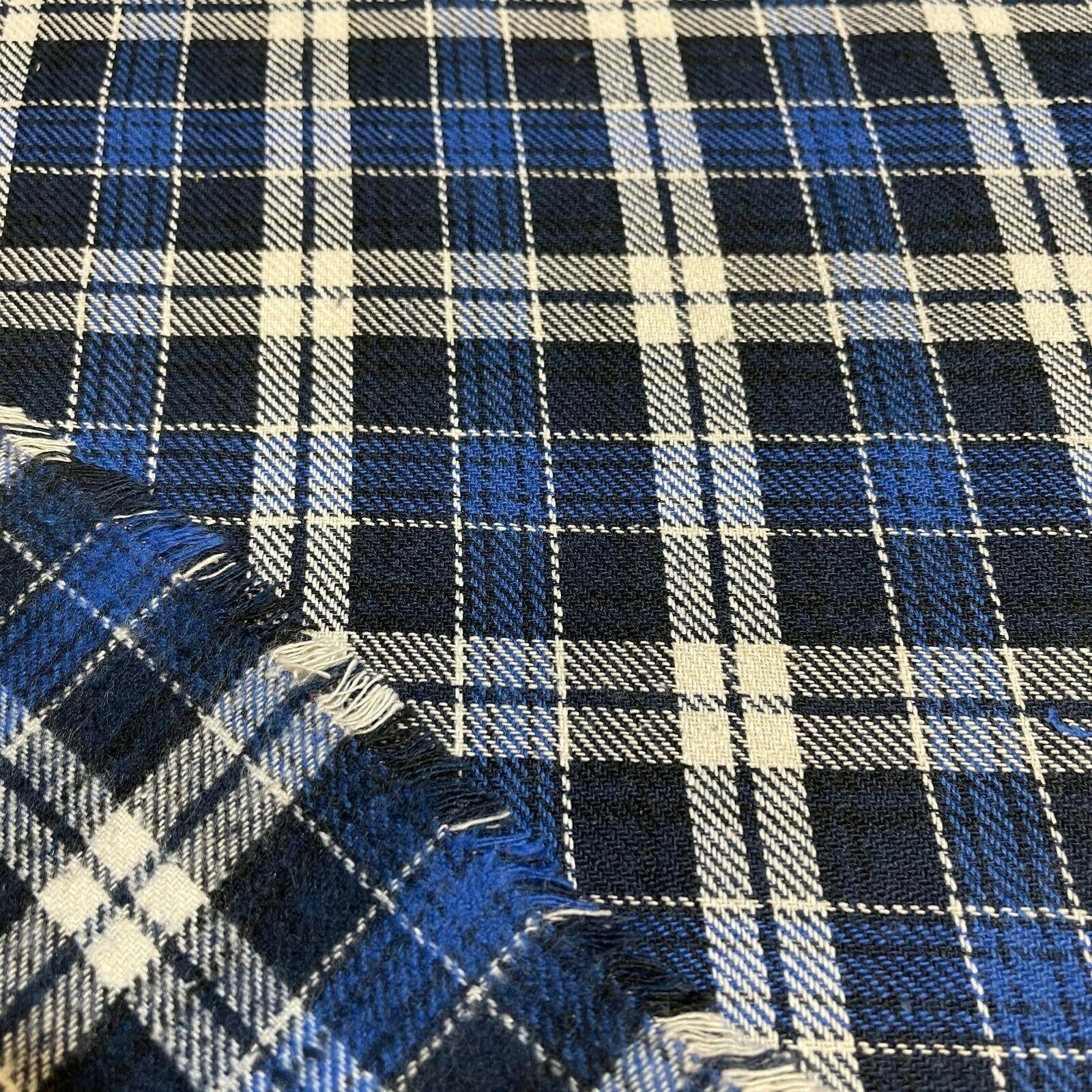 Soft Brushed Tartan Check Plaid Winceyette printed Fabric MA1580