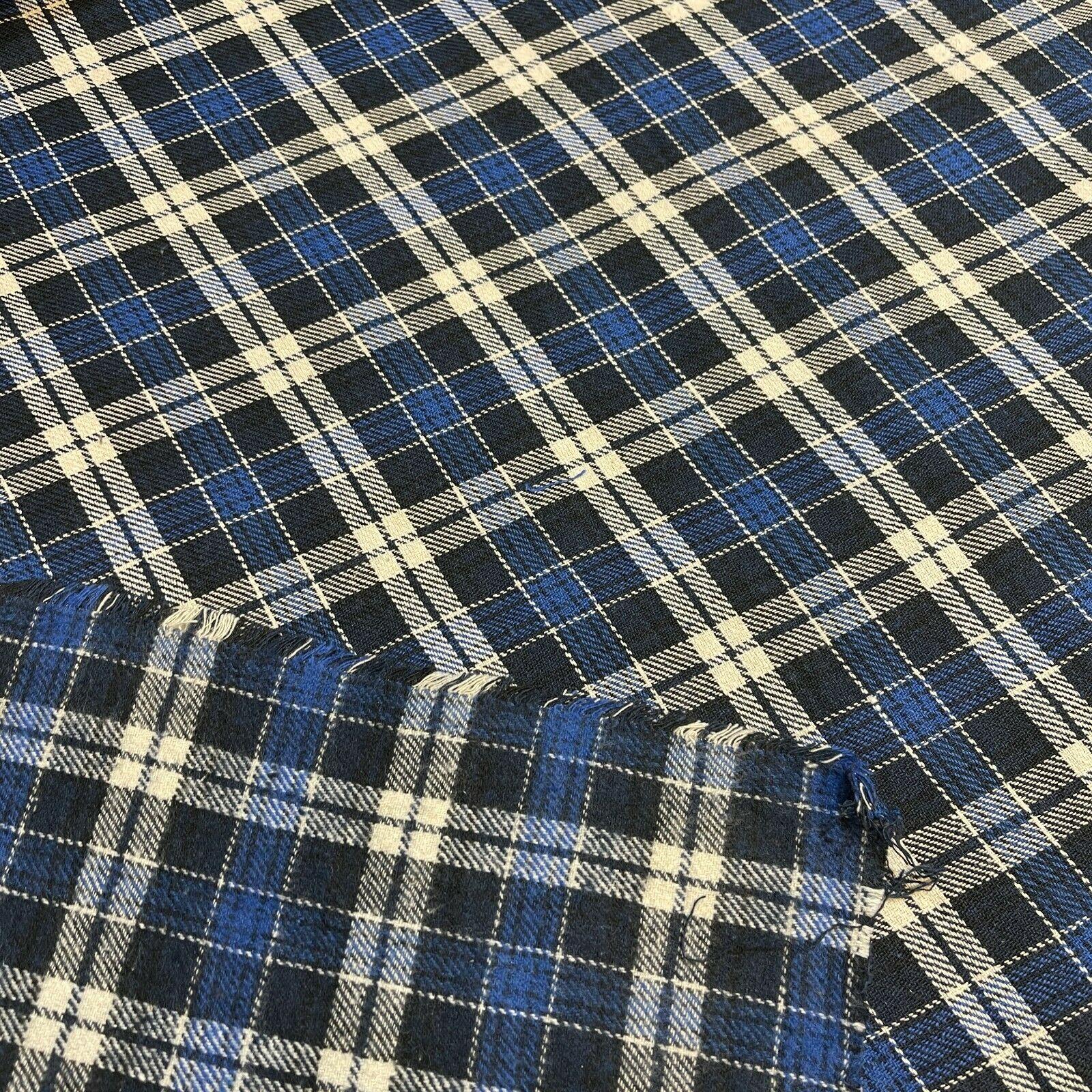 Soft Brushed Tartan Check Plaid Winceyette printed Fabric MA1580