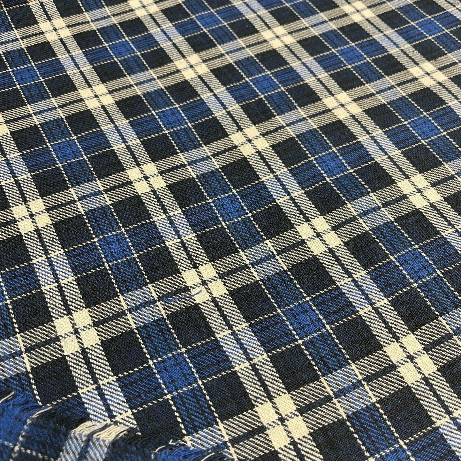 Soft Brushed Tartan Check Plaid Winceyette printed Fabric MA1580