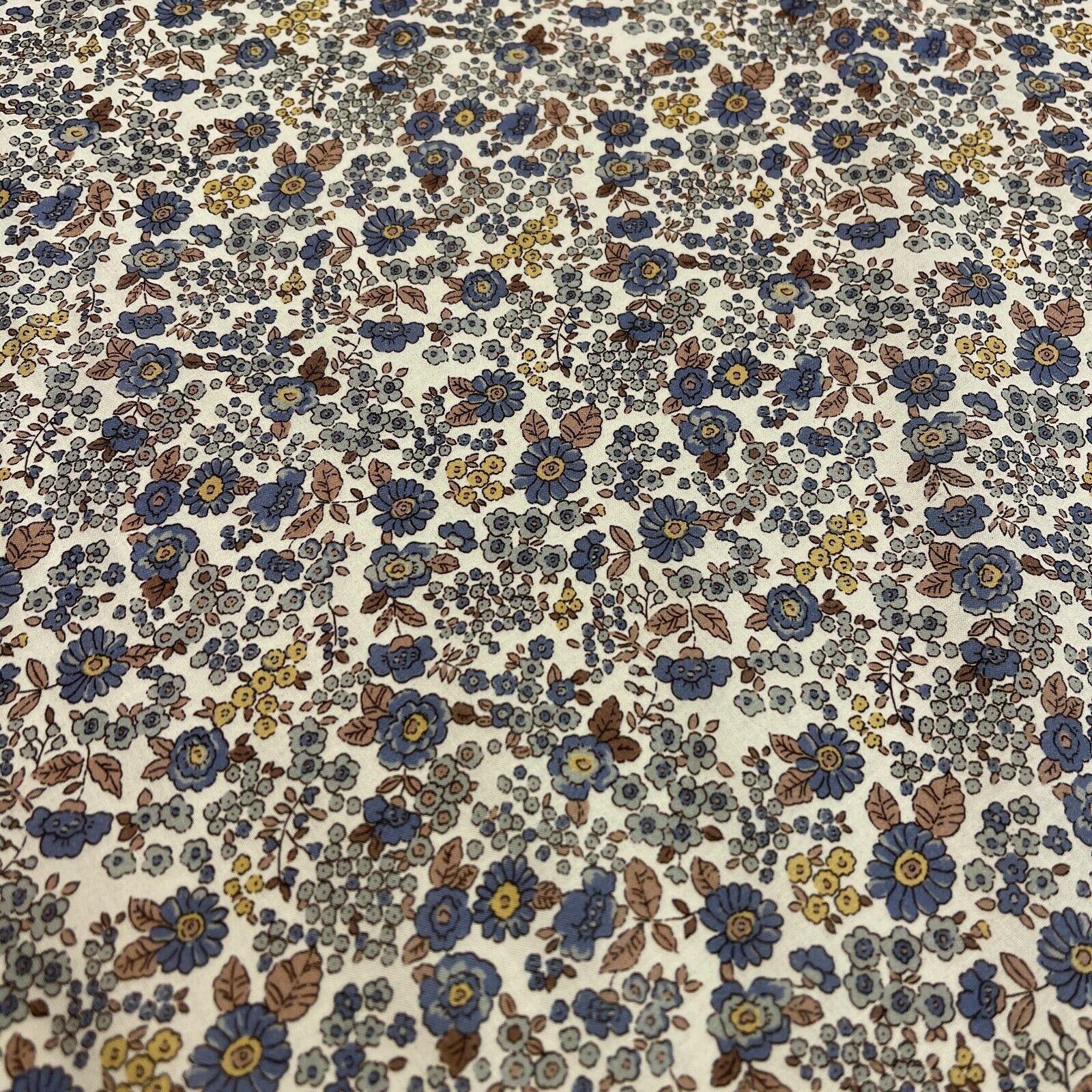 Korean Printed 100% Cotton Lawn Floral Abstract Dress Fabric M1576 Mtex