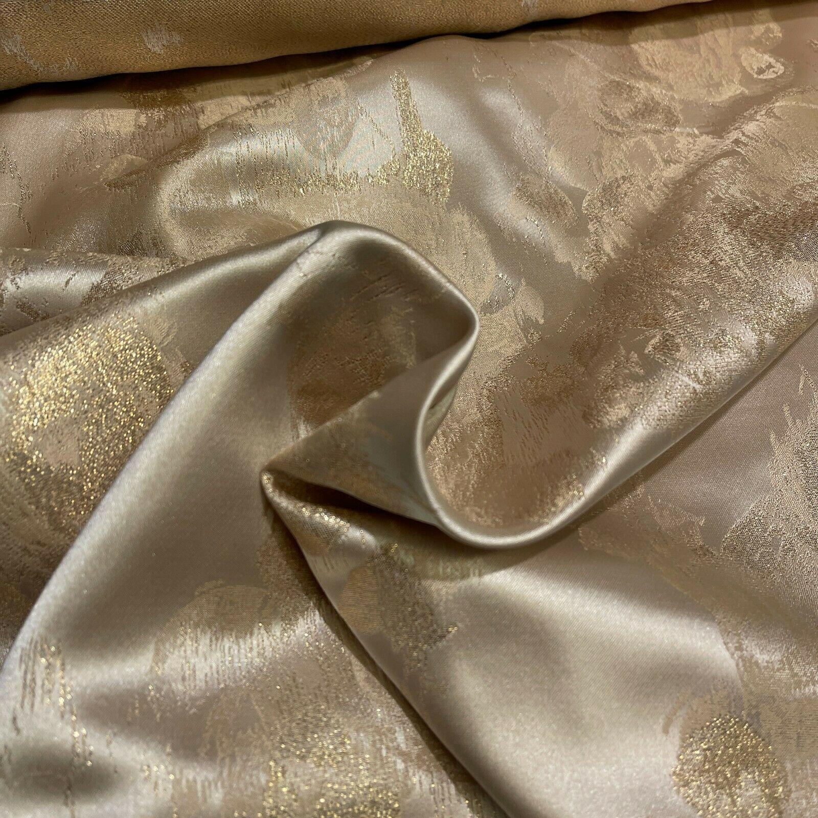 Floral Bridal Metallic Brocade wedding fabric M1583 Mtex