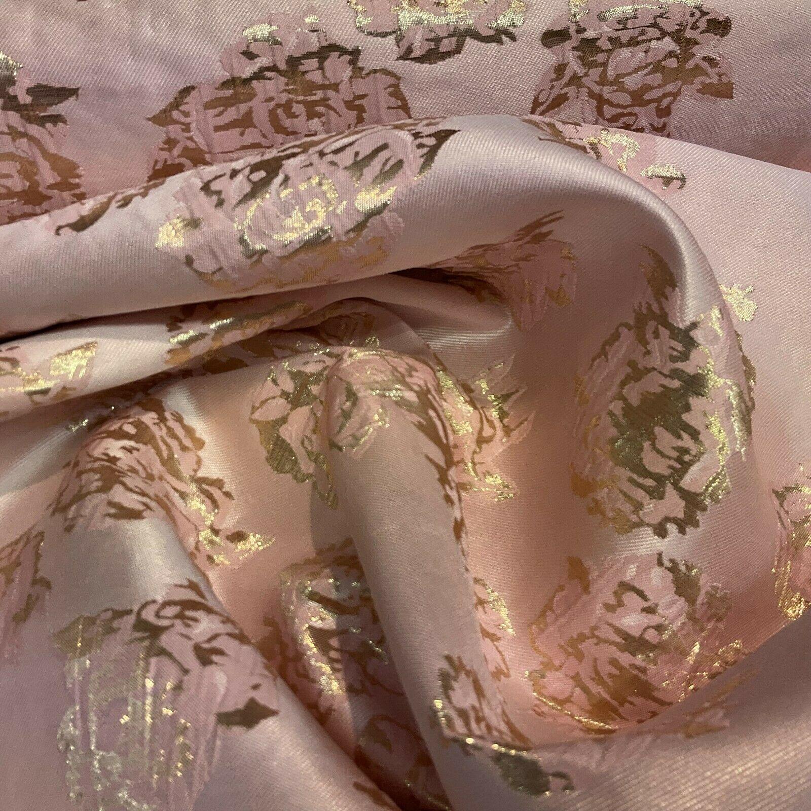 Floral bridal Brocade Banarsi Jacquard  wedding fabric 147cm M1597