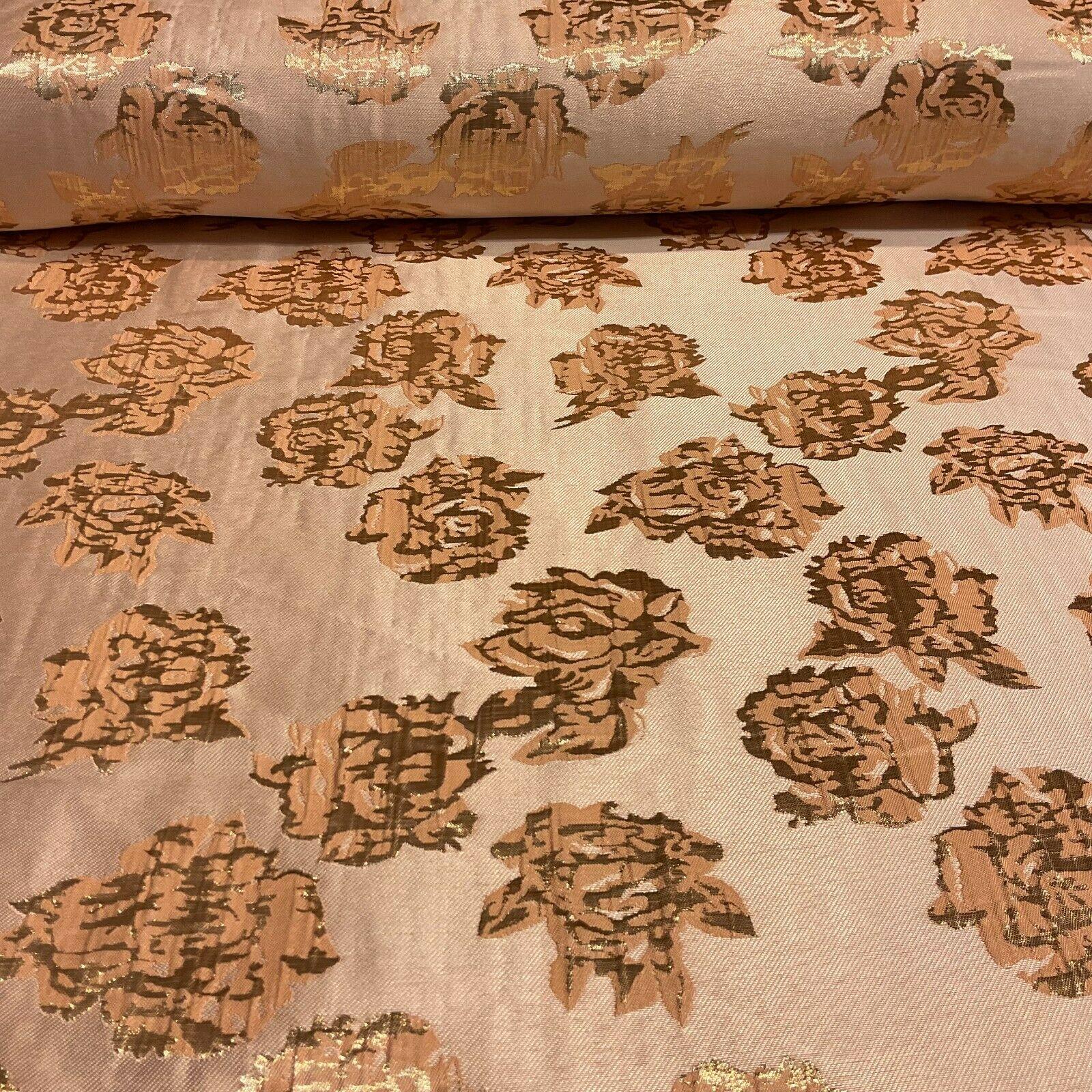 Floral bridal Brocade Banarsi Jacquard  wedding fabric 147cm M1597
