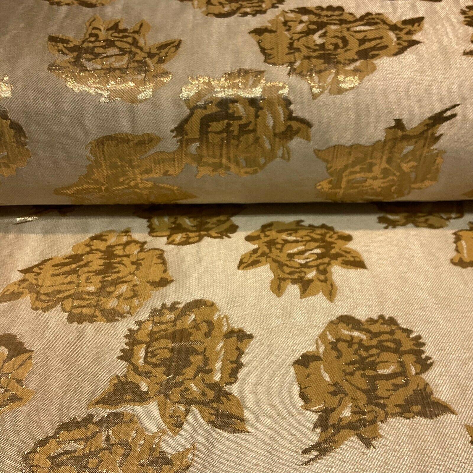 Floral bridal Brocade Banarsi Jacquard  wedding fabric 147cm M1597