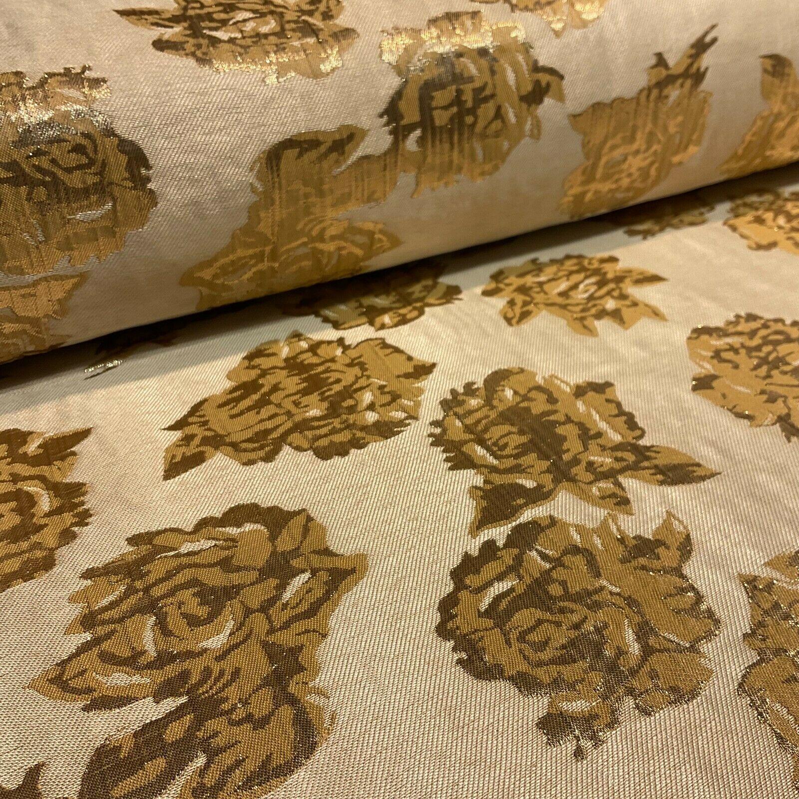 Floral bridal Brocade Banarsi Jacquard  wedding fabric 147cm M1597