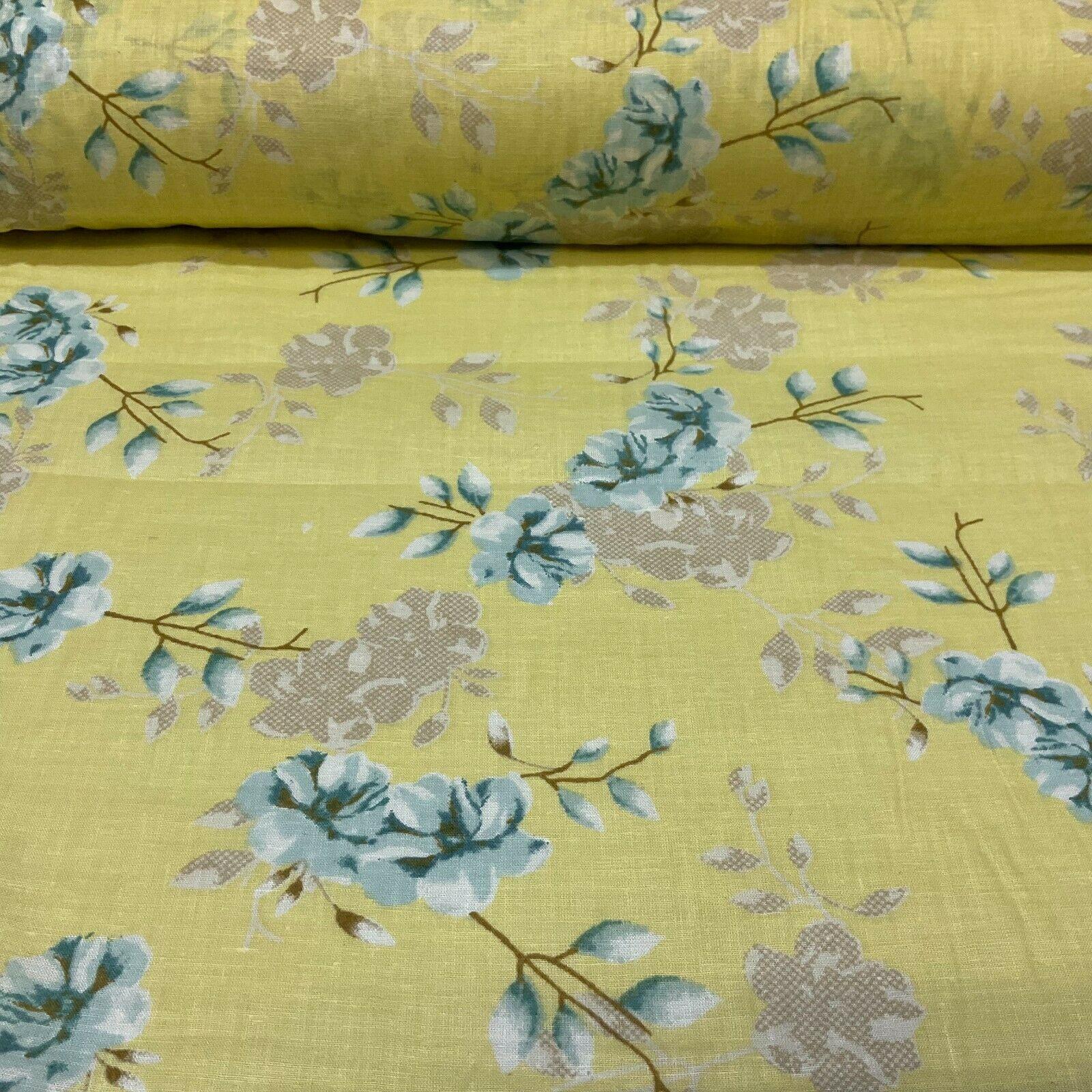 Cotton Lawn Voile Pastel Summer Floral Printed Dress fabric 111cm M1591