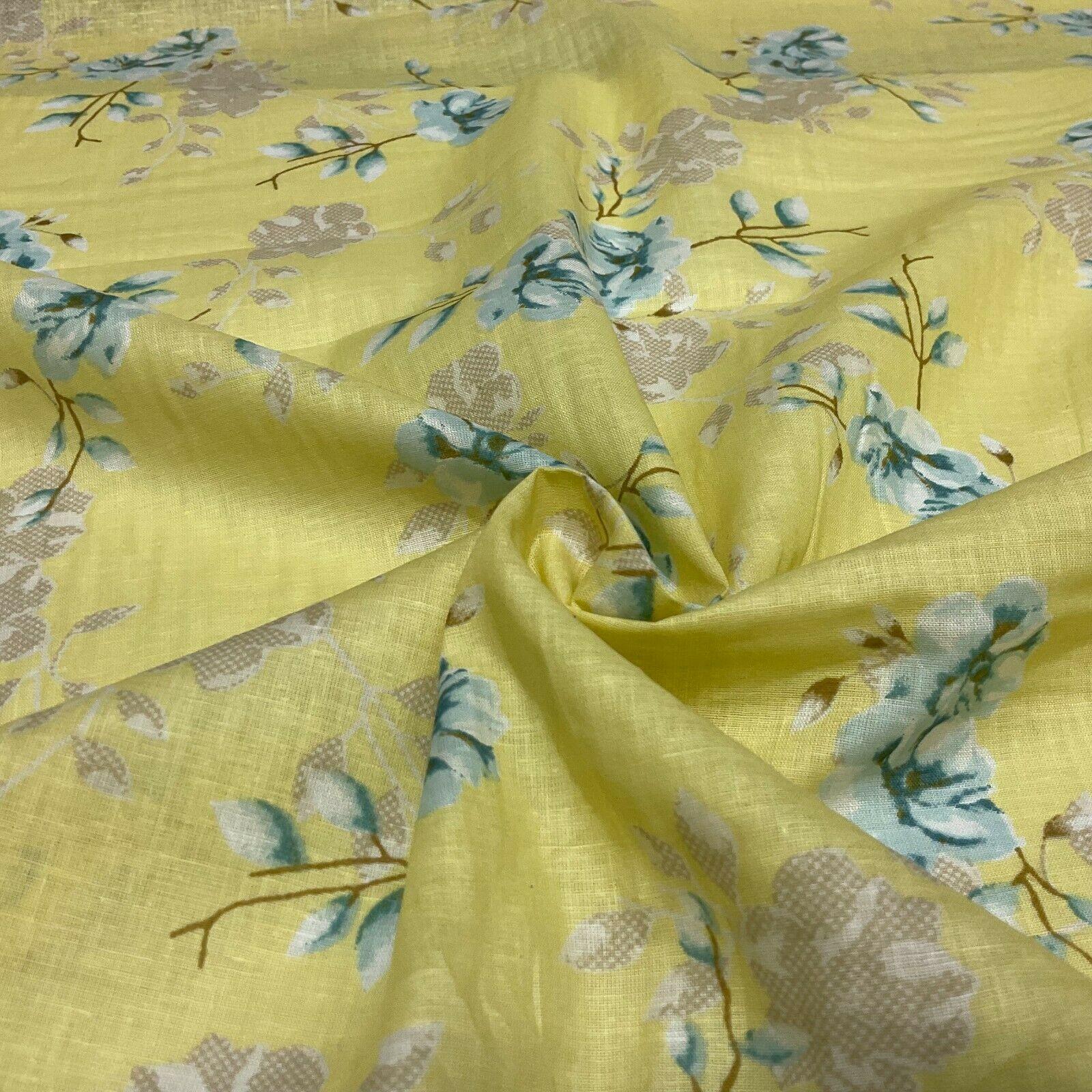 Cotton Lawn Voile Pastel Summer Floral Printed Dress fabric 111cm M1591