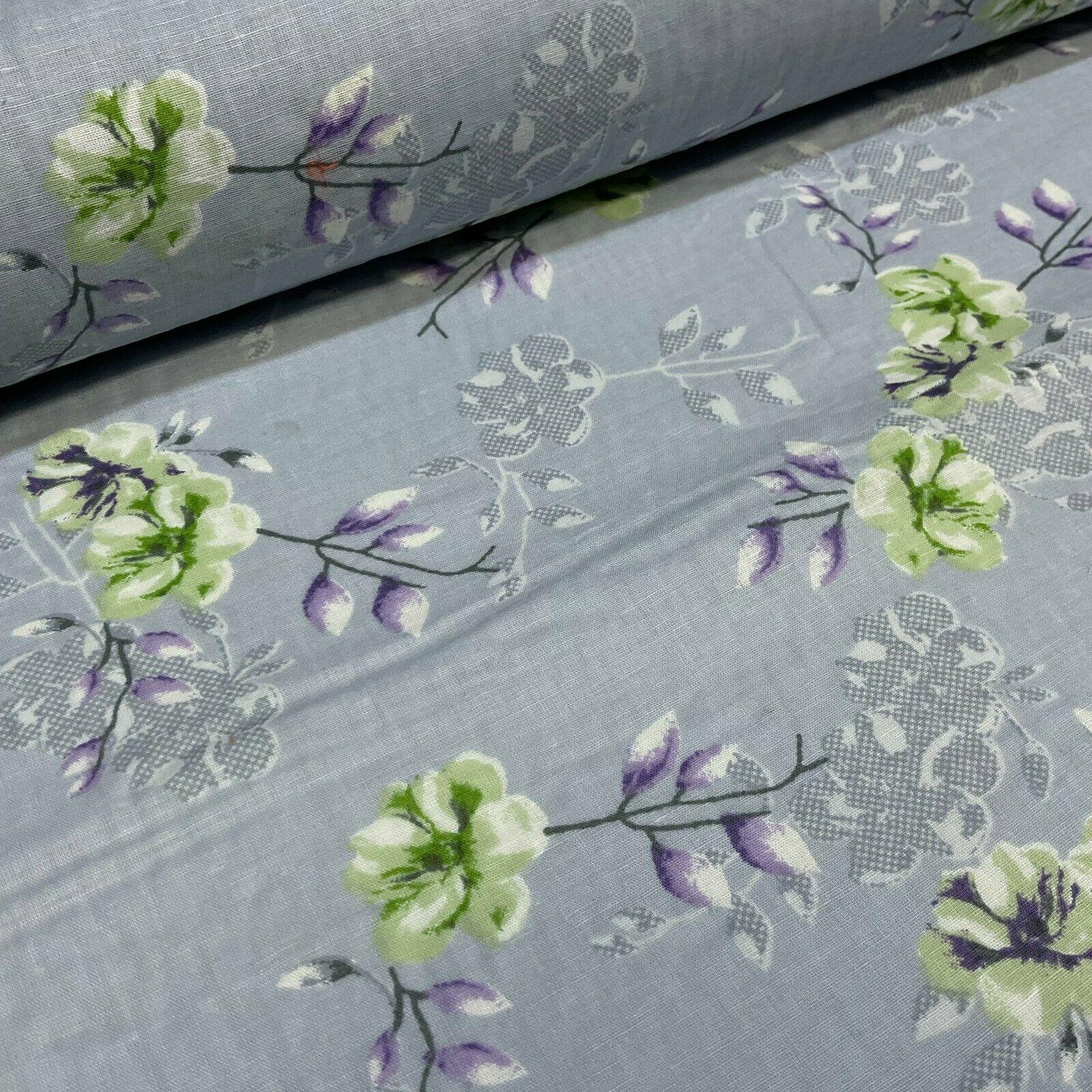 Cotton Lawn Voile Pastel Summer Floral Printed Dress fabric 111cm M1591
