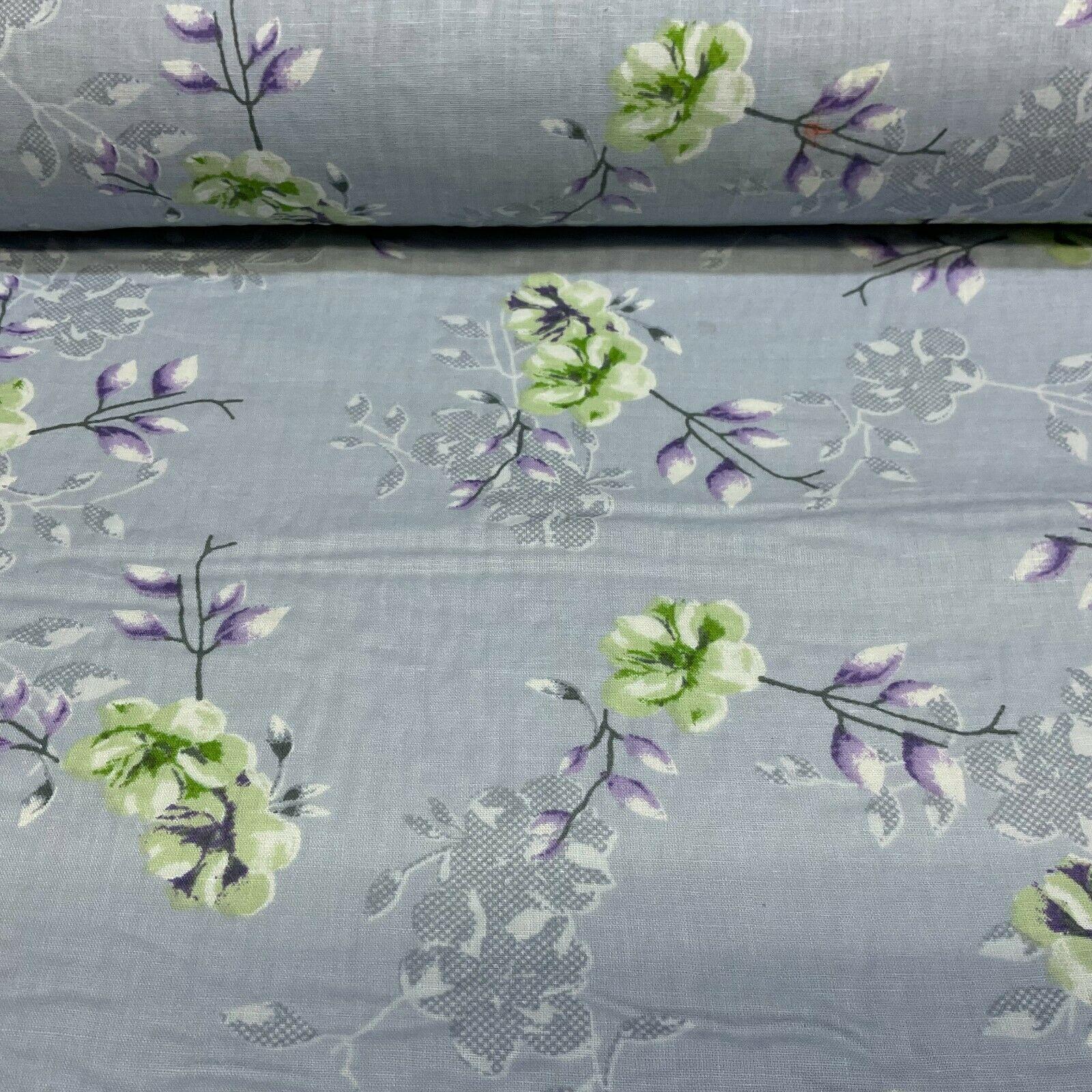 Cotton Lawn Voile Pastel Summer Floral Printed Dress fabric 111cm M1591
