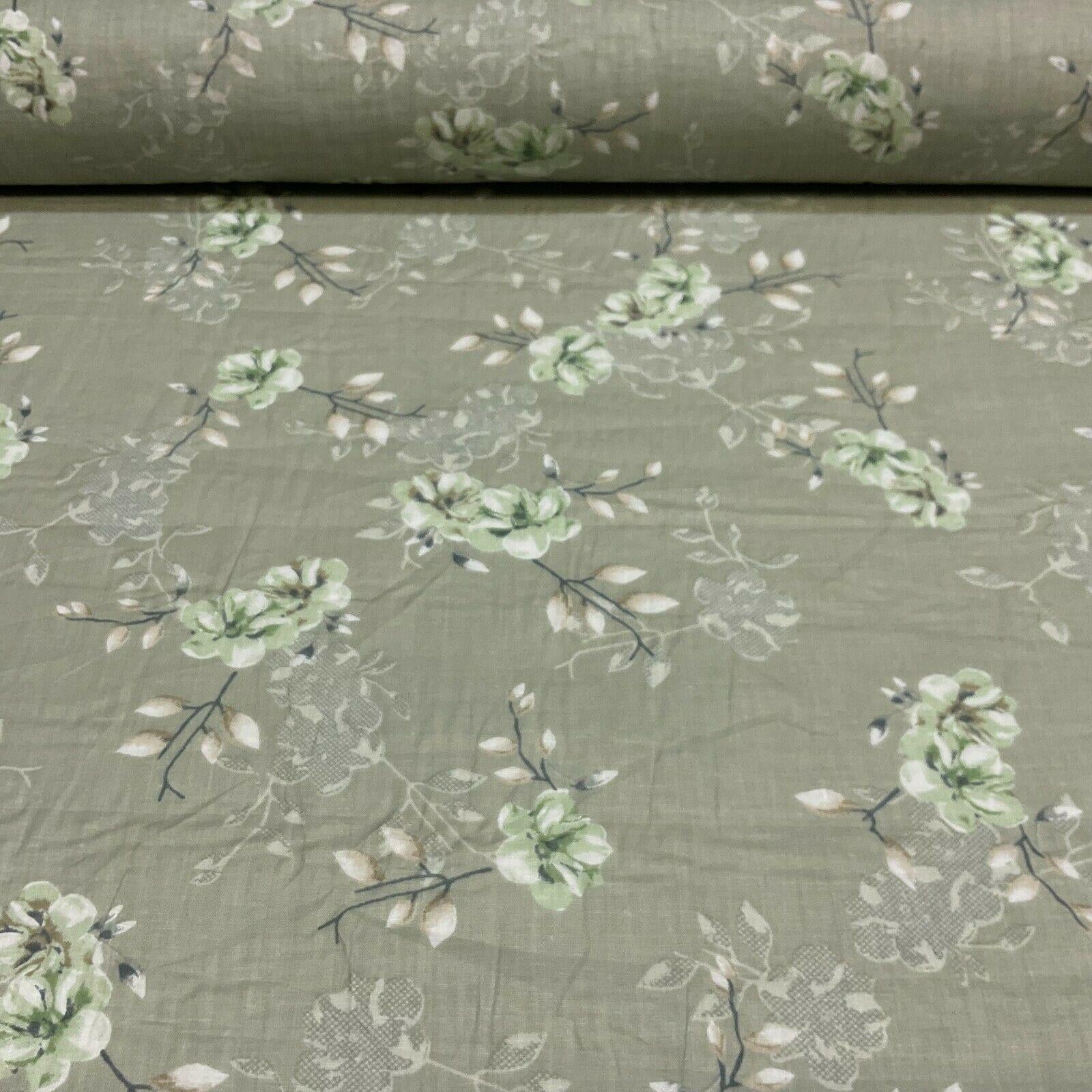 Cotton Lawn Voile Pastel Summer Floral Printed Dress fabric 111cm M1591