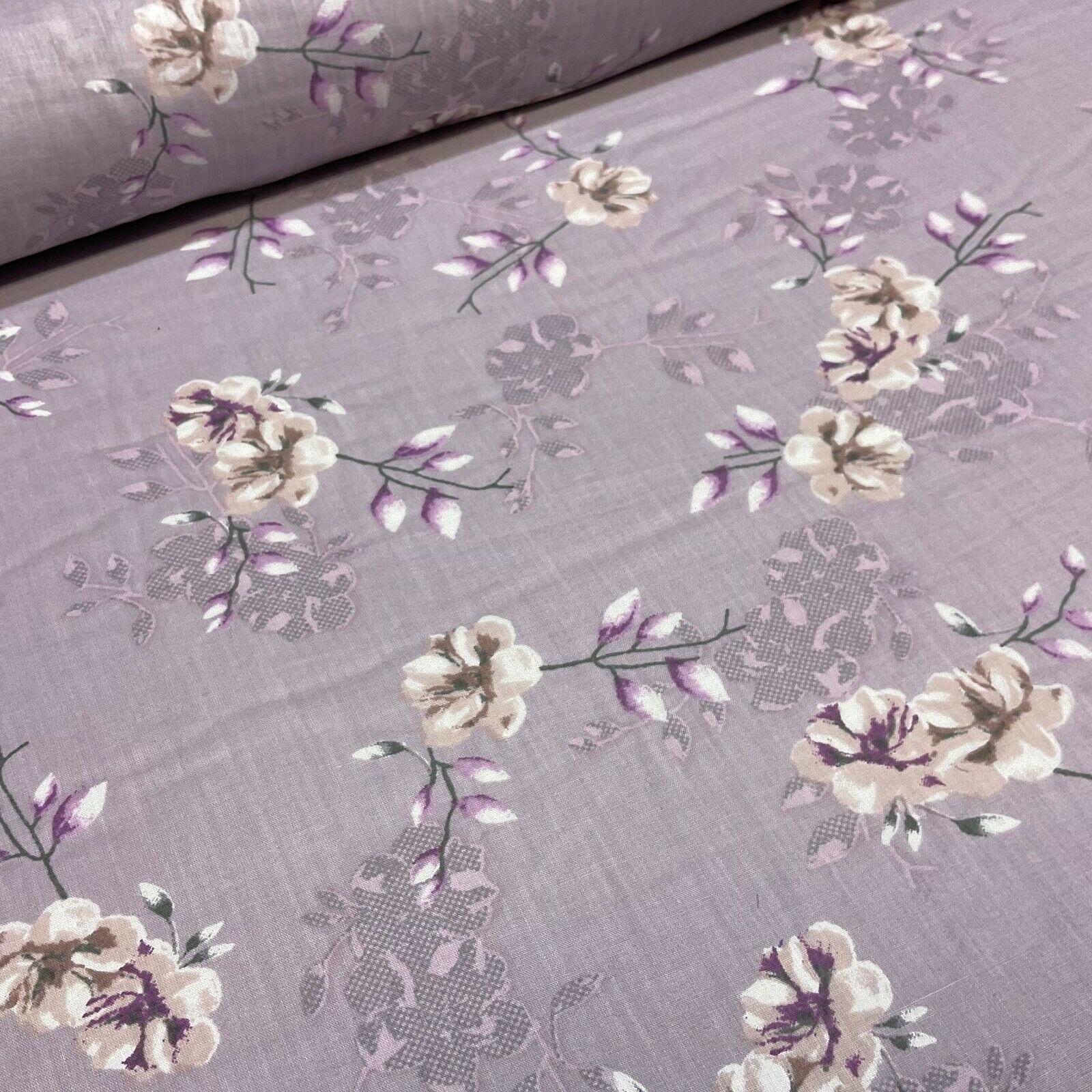Cotton Lawn Voile Pastel Summer Floral Printed Dress fabric 111cm M1591