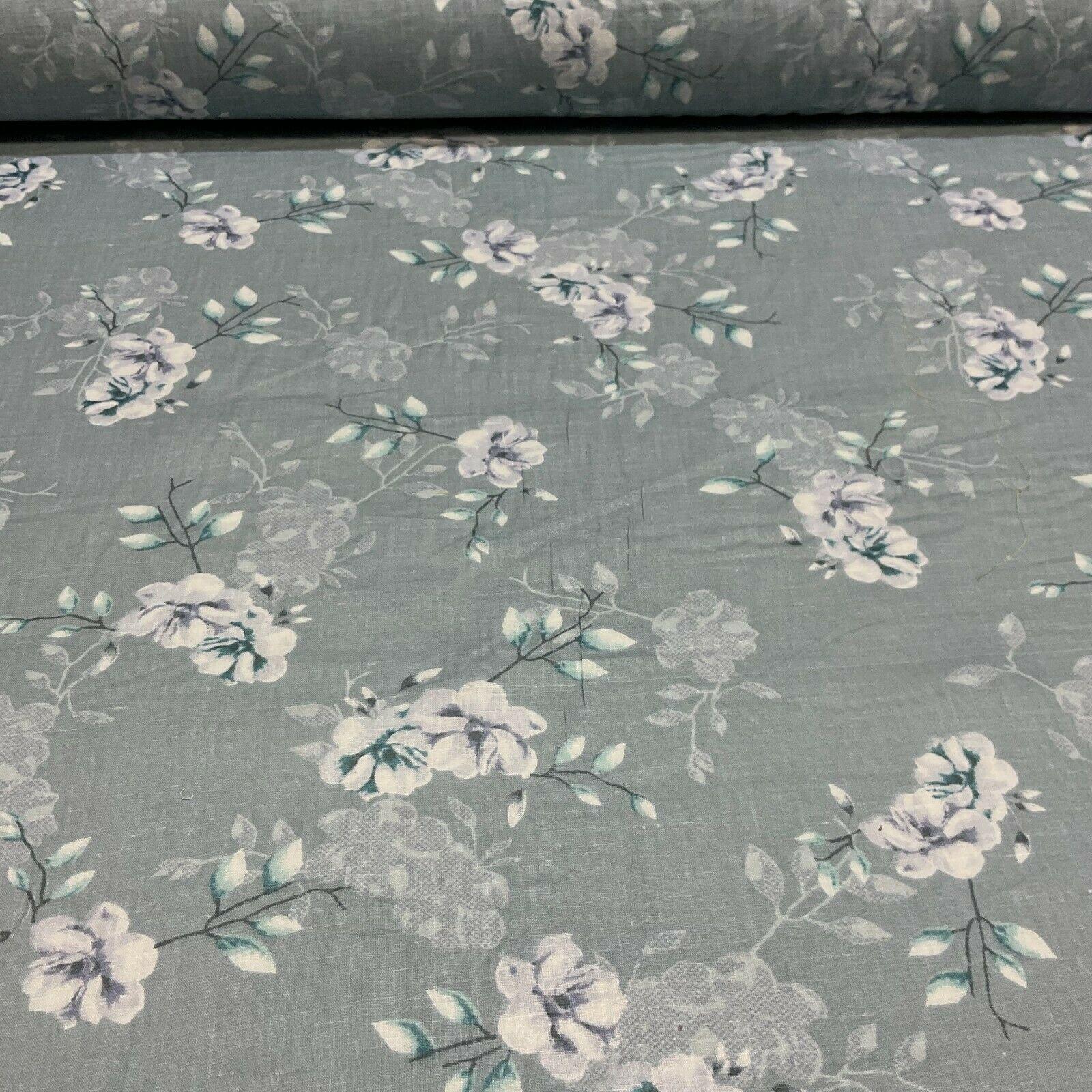 Cotton Lawn Voile Pastel Summer Floral Printed Dress fabric 111cm M1591