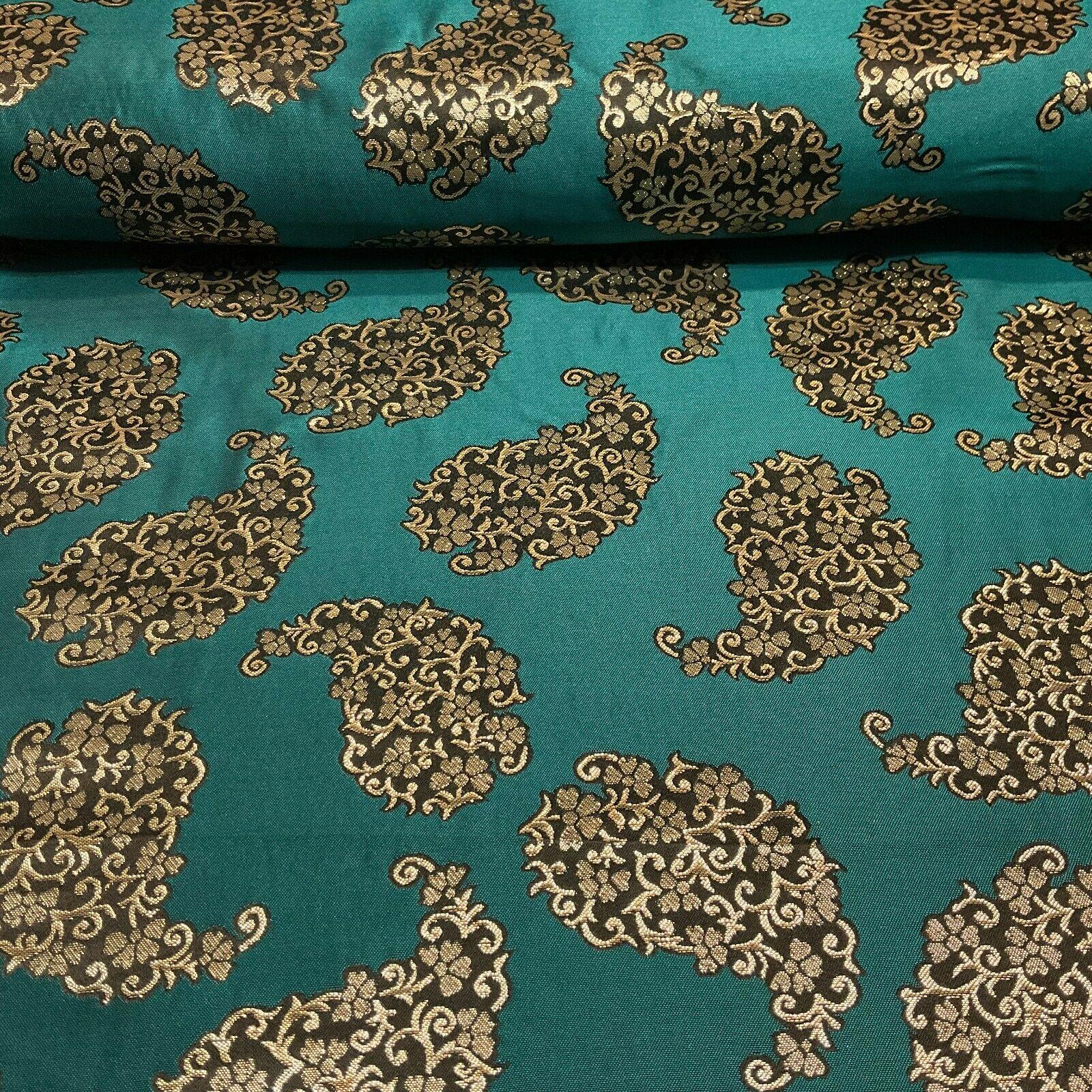Paisley Brocade Wedding Banarsi Fabric 147 cm M1598