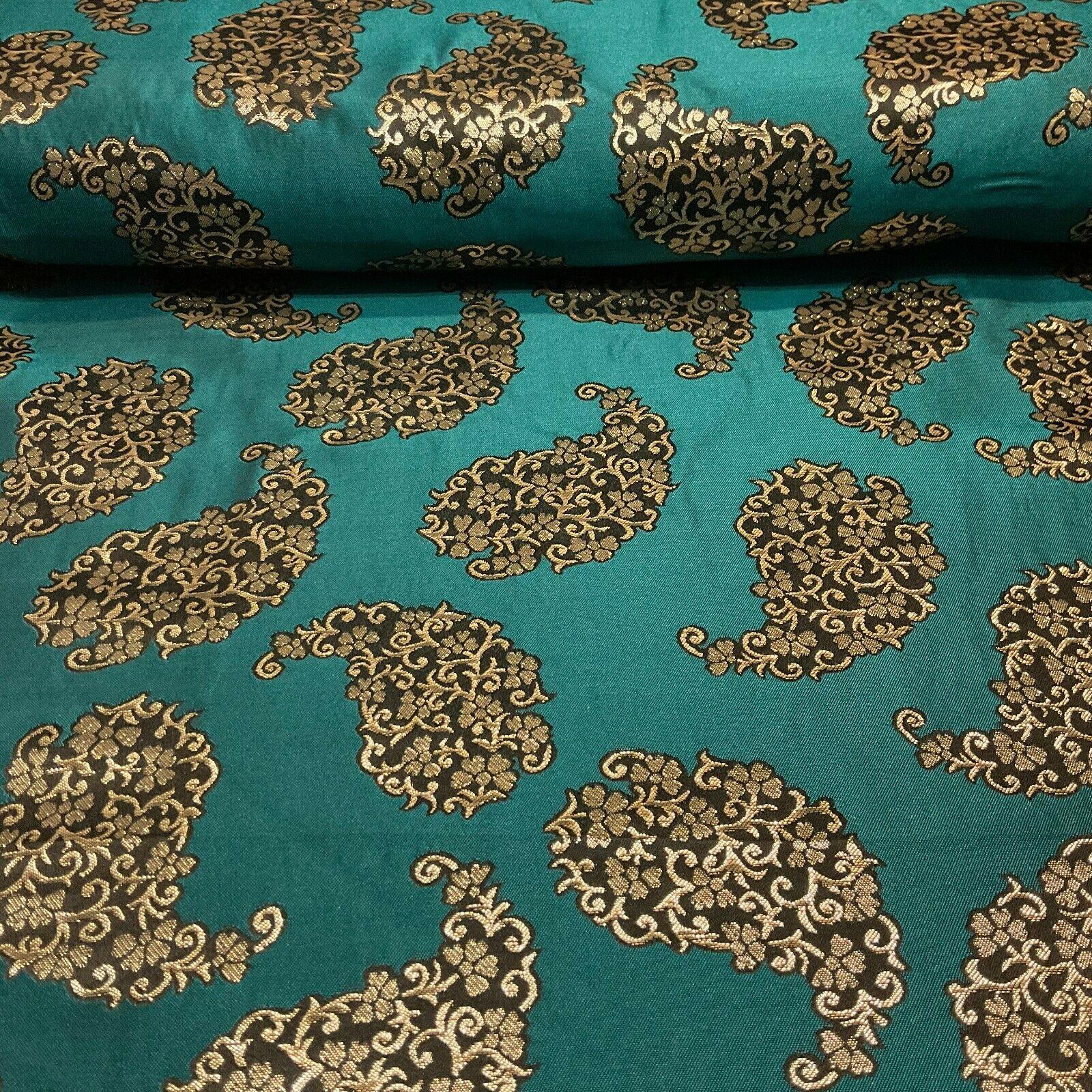 Paisley Brocade Wedding Banarsi Fabric 147 cm M1598
