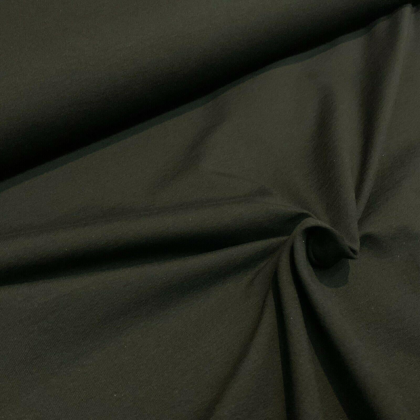 Plain Cotton stretch Jersey knit dress baby grow T-shirt fabric 158cm Wide M1587